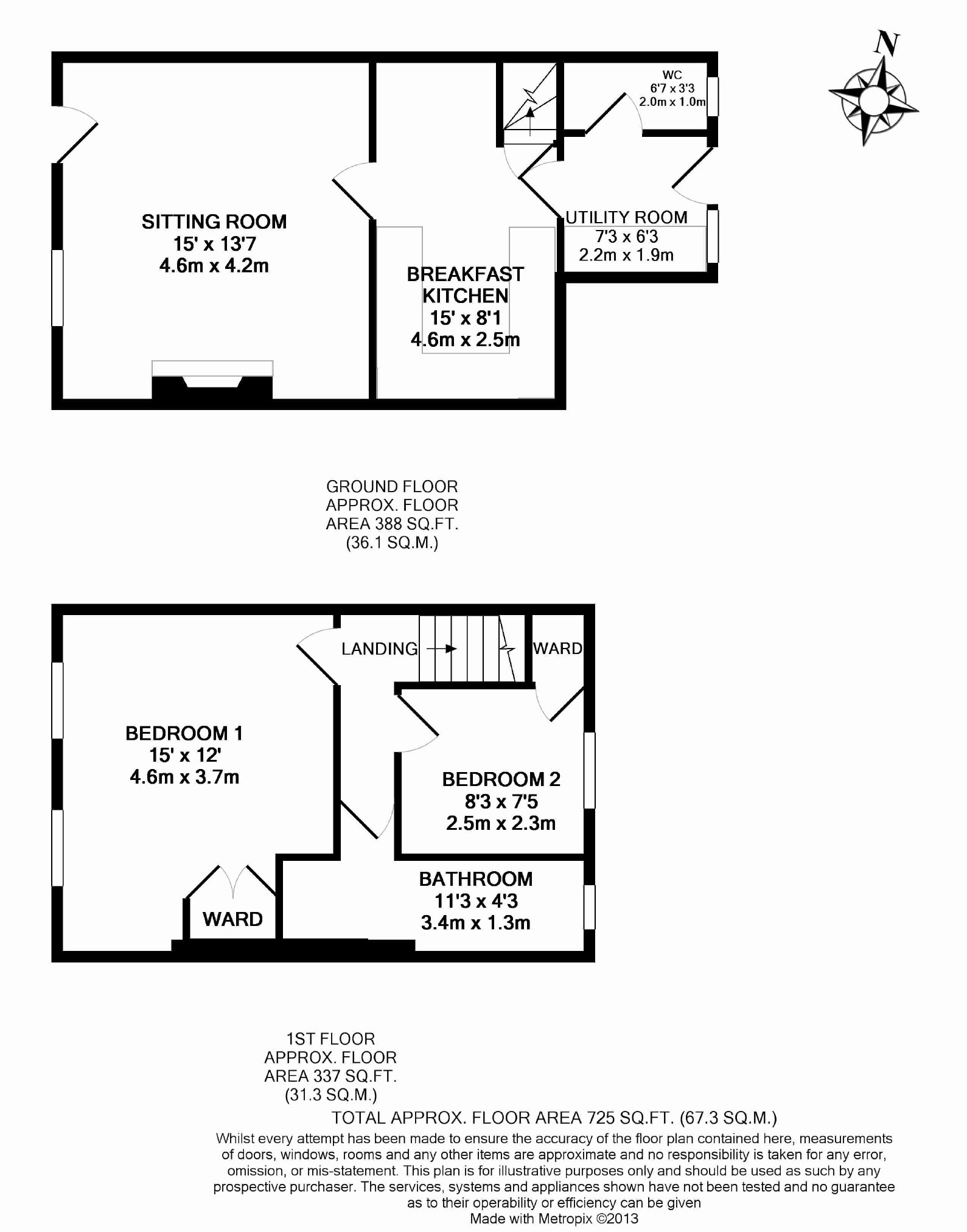 2 Bedrooms Terraced house to rent in Harrogate Road, Harewood, Leeds LS17
