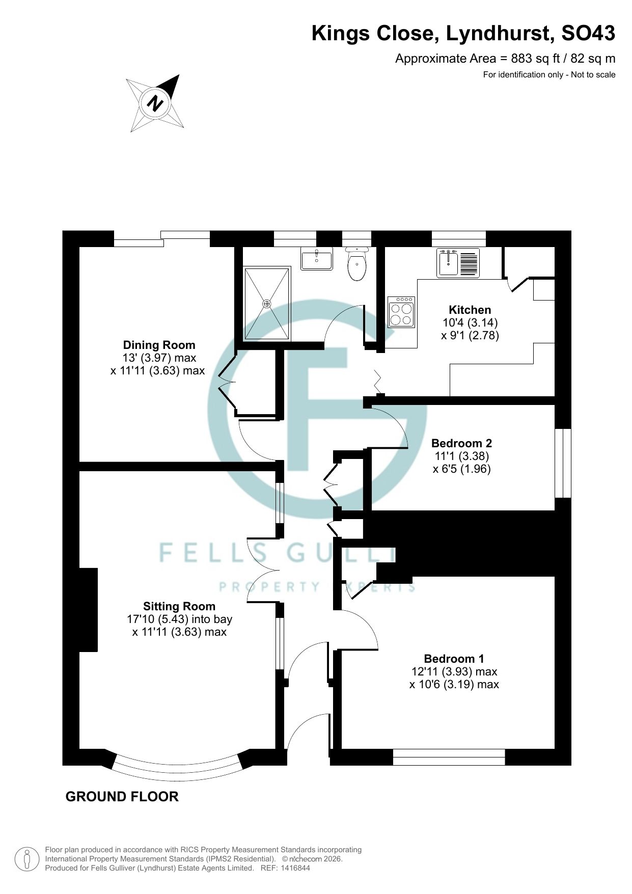 27, Kings Close, Lyndhurst floorplan
