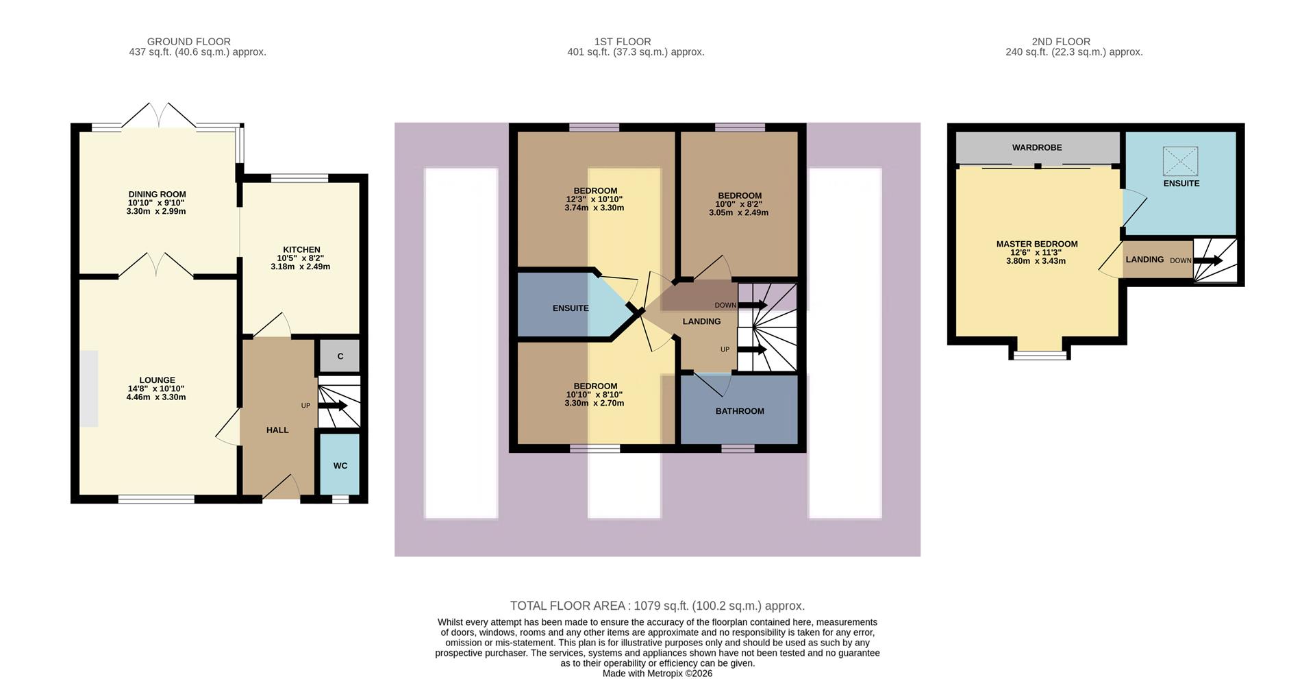 3, Horncliffe Row, Middlesbrough floorplan