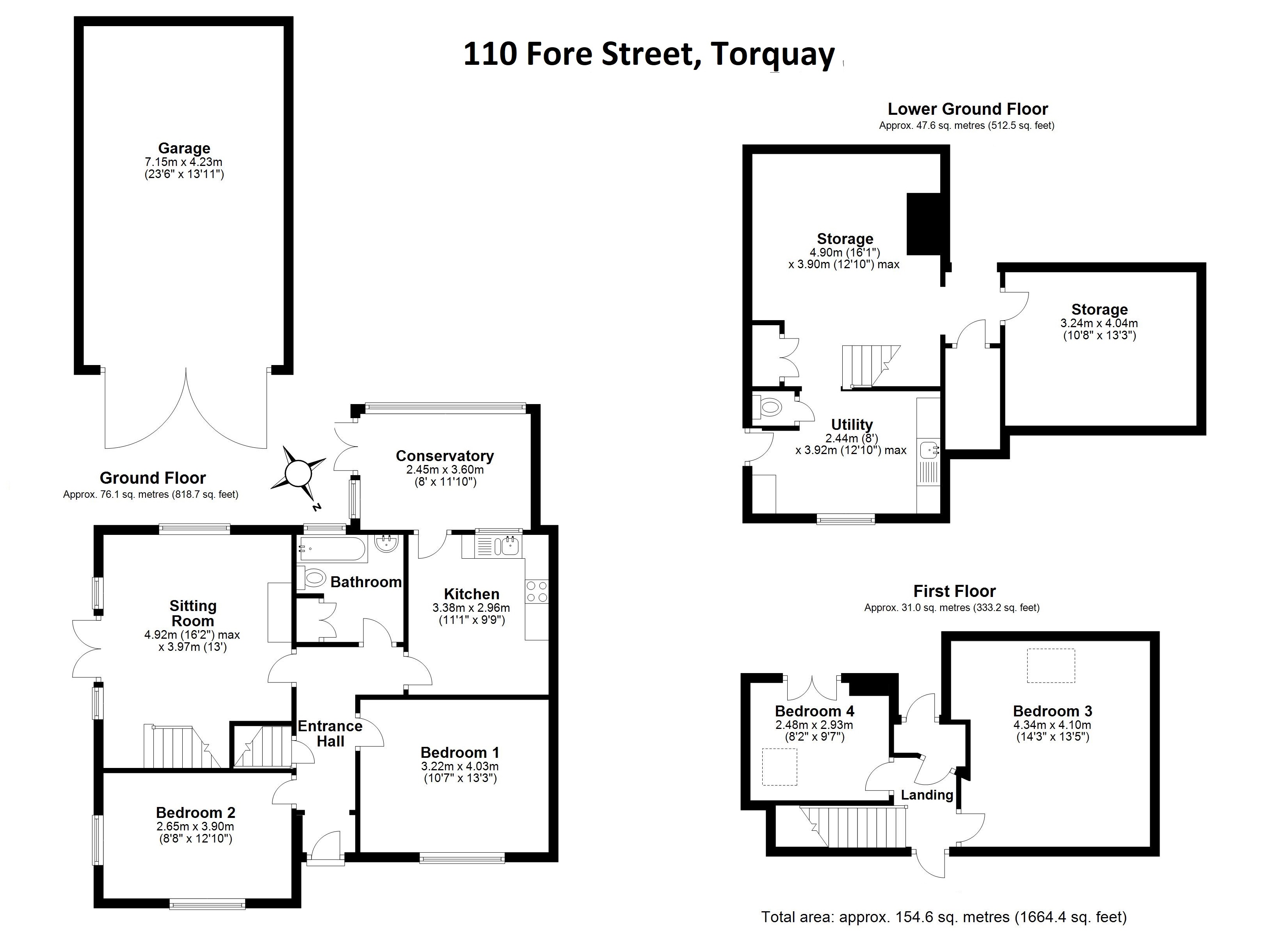 4 bed semidetached house for sale in Fore Street, Barton, Torquay TQ2