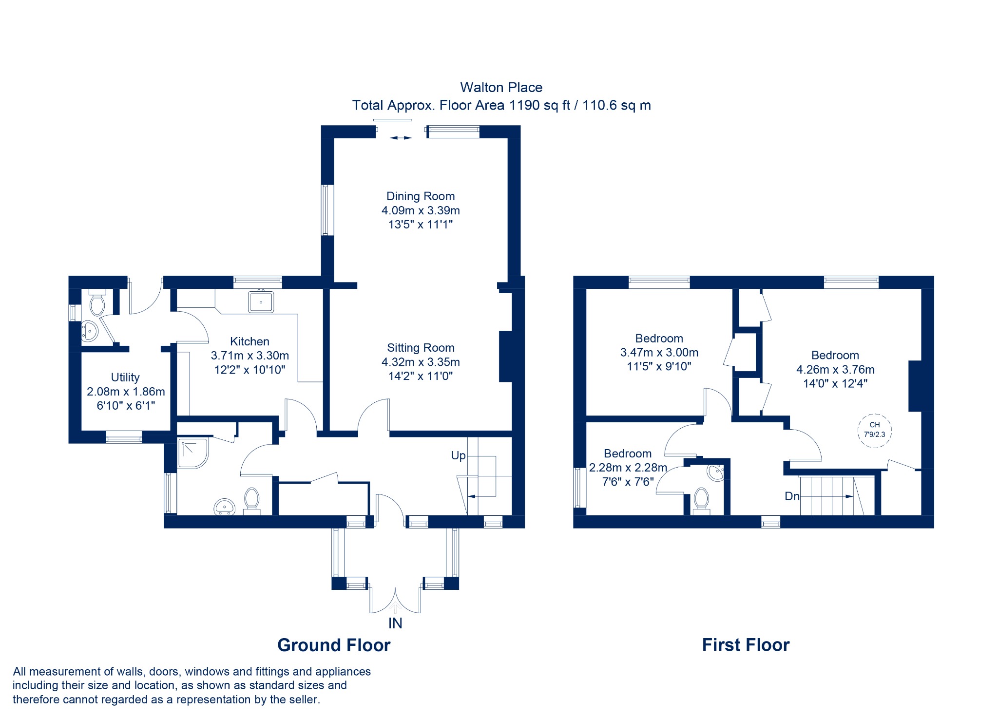 12 Walton Place, Weston Turville, Buckinghamshire floorplan