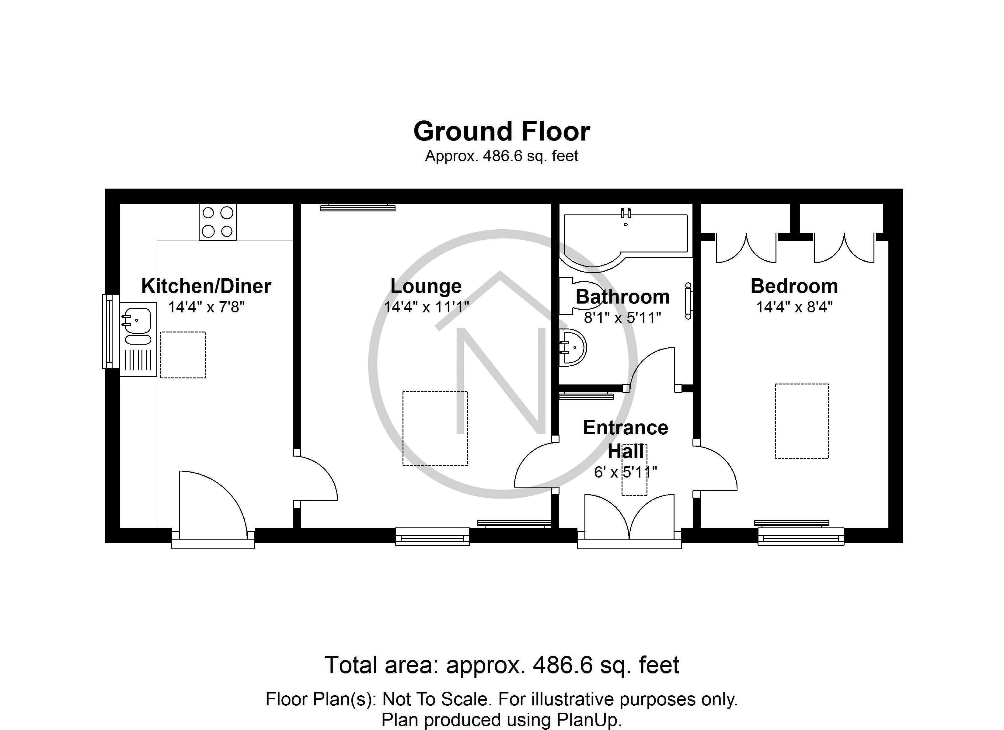 1 bed barn conversion to rent in South View, Brafferton, Darlington DL1