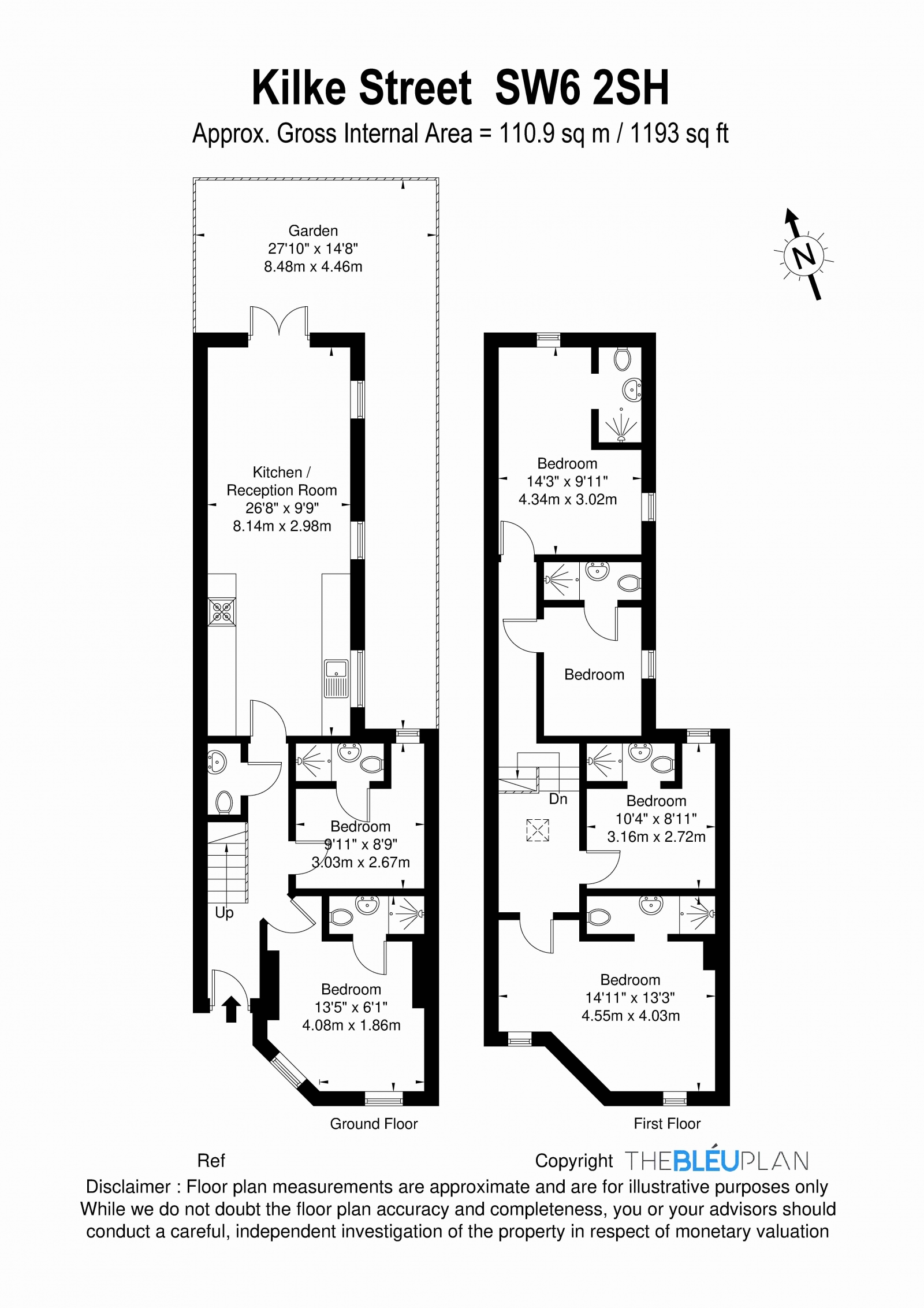 5, Kilkie Street, London floorplan