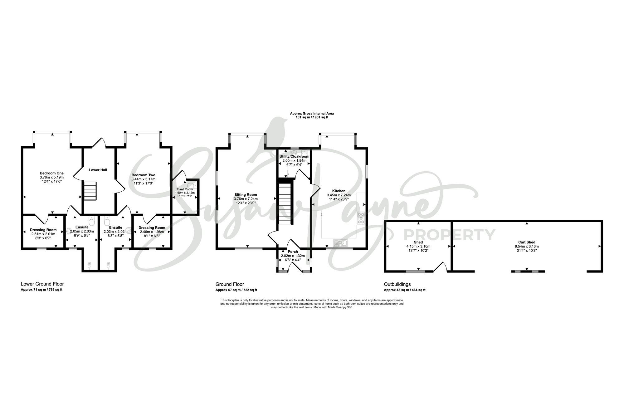 Stone Meadows Weston Lane, Totland Bay floorplan