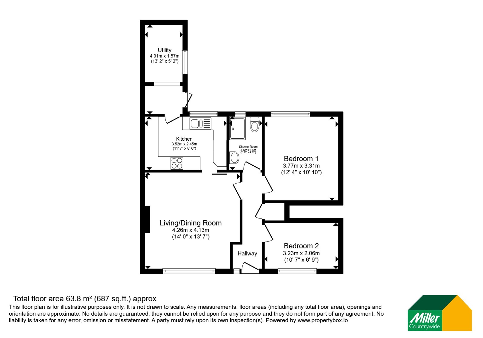 4, Oates Road, Cornwall floorplan
