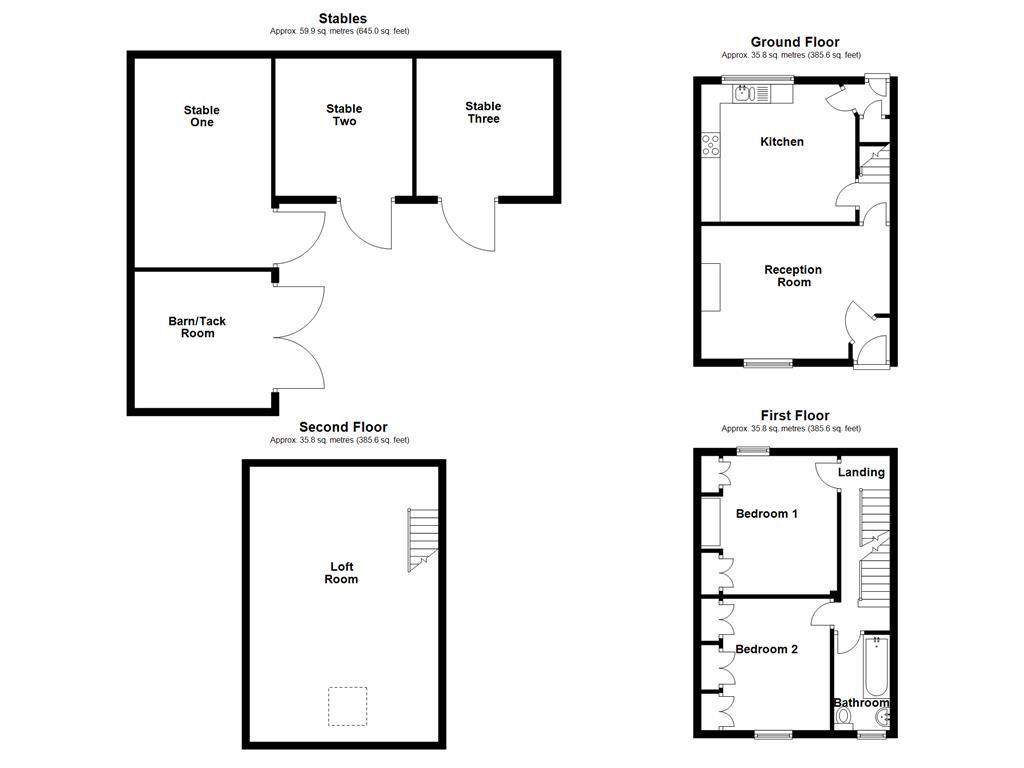 298 Hill View, Bacup Road, Todmorden floorplan