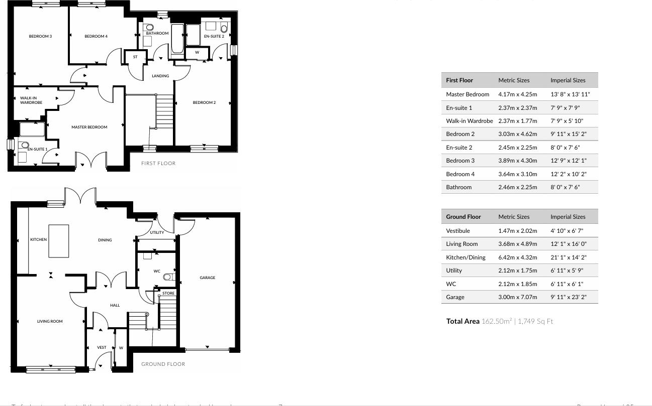 Plot 77, The Culzean, Queens Gate, Strathaven floorplan