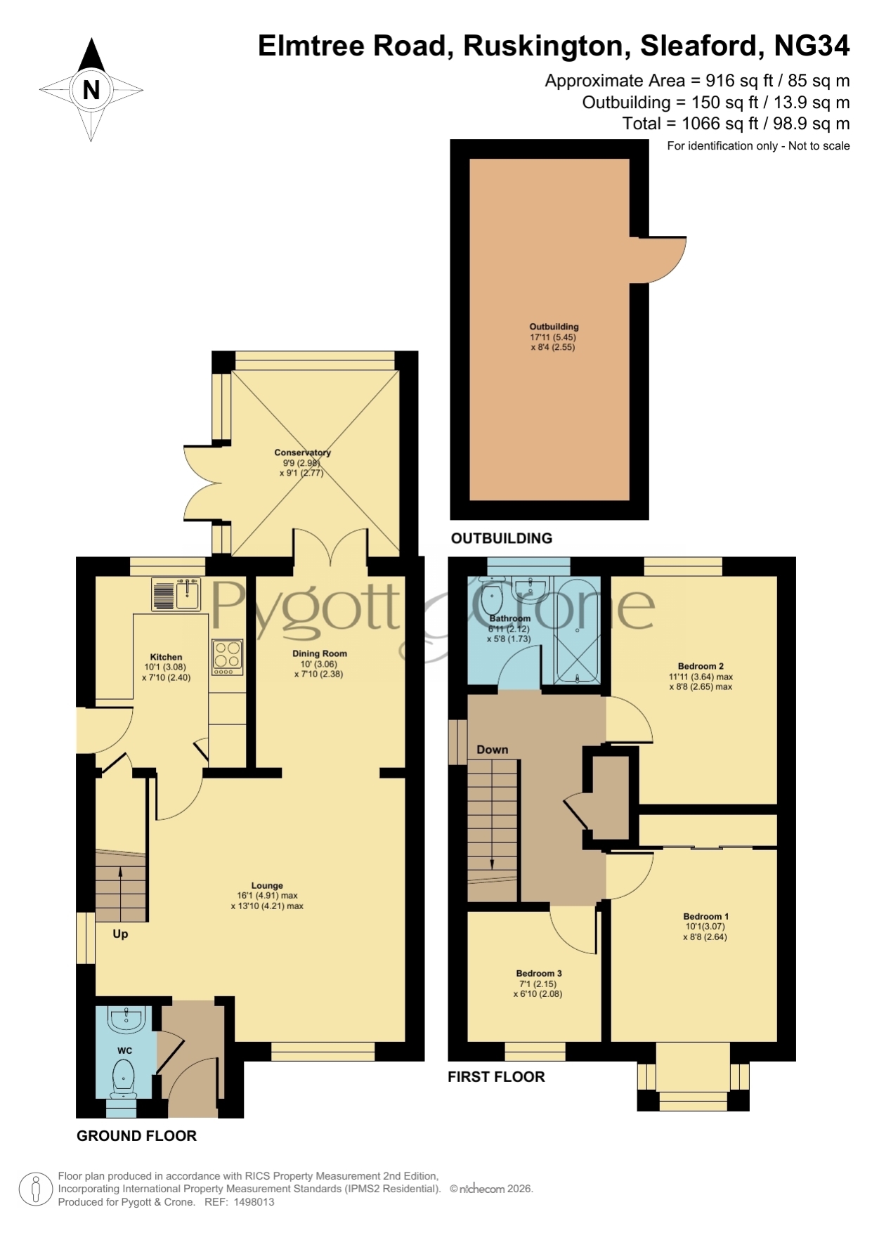 36, Elmtree Road, Sleaford floorplan