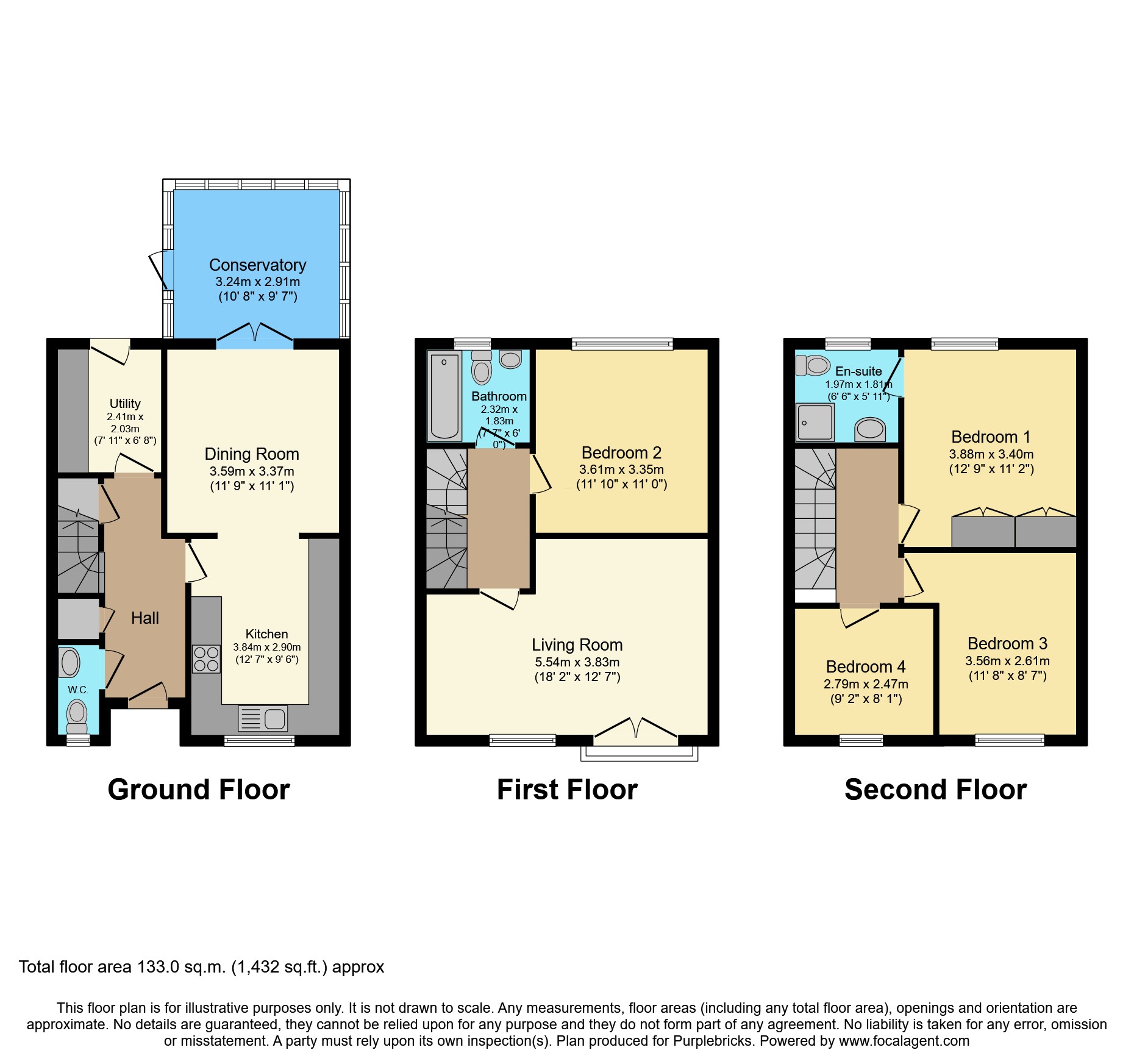 9, Delrogue Road, Crawley floorplan