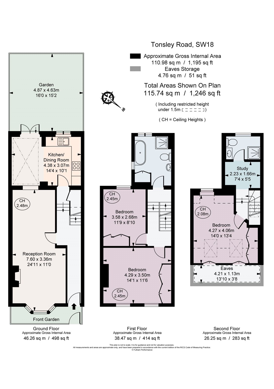 Tonsley Road, Wandsworth, London SW18, 3 bedroom terraced house for