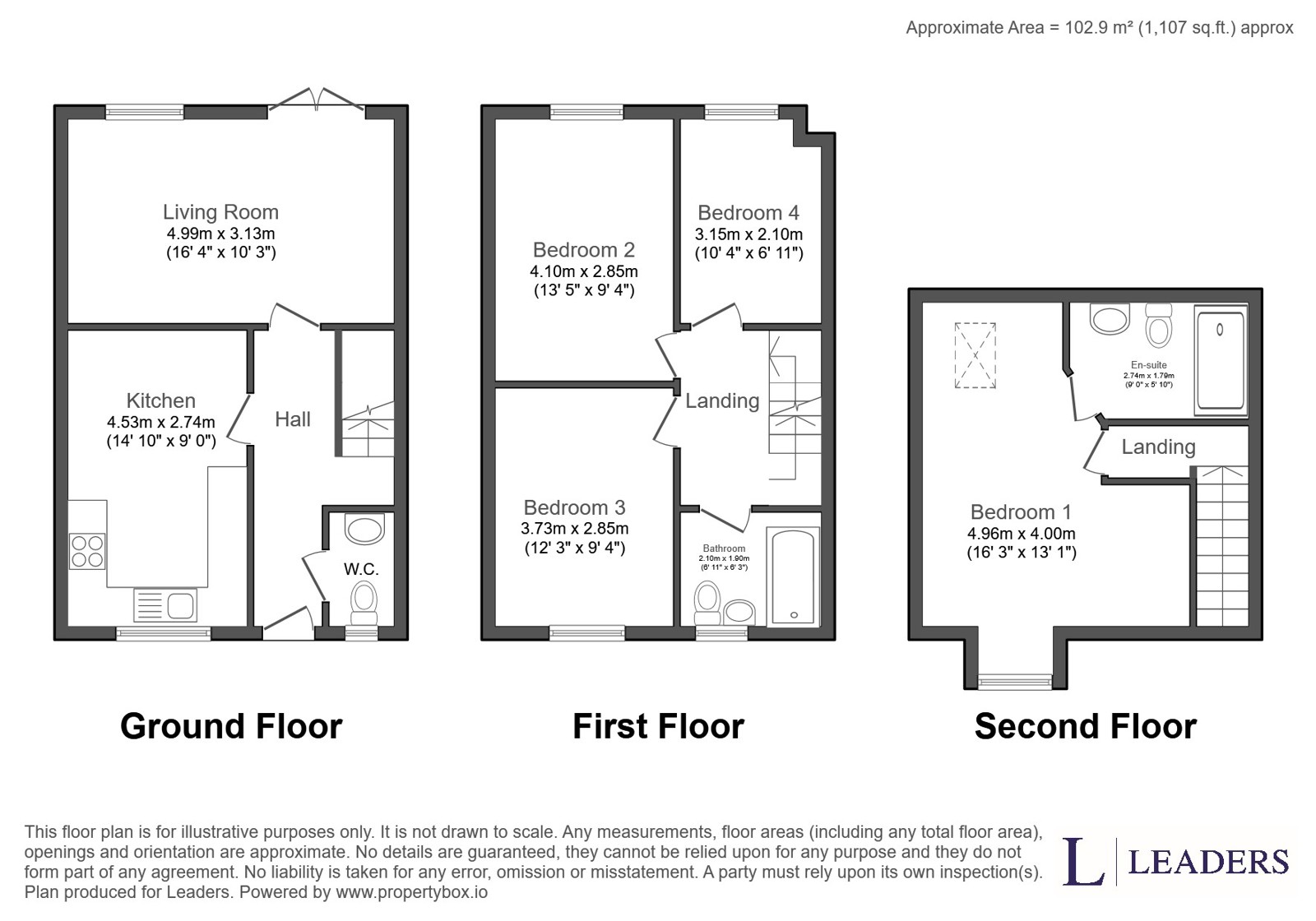 16, York Way, Northamptonshire floorplan