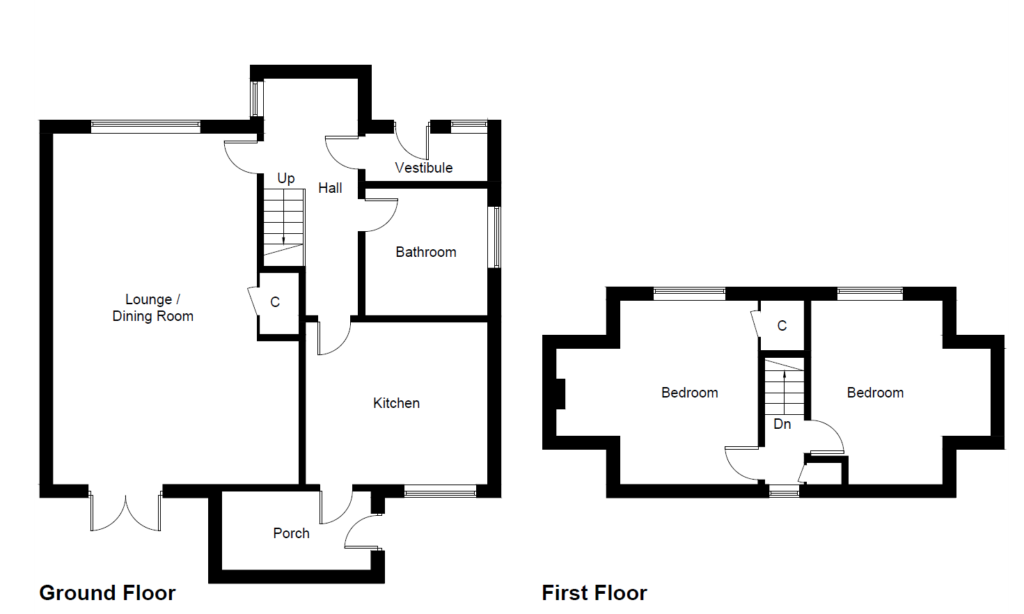 3 Glas Bhein Cottage Kilchoan floorplan