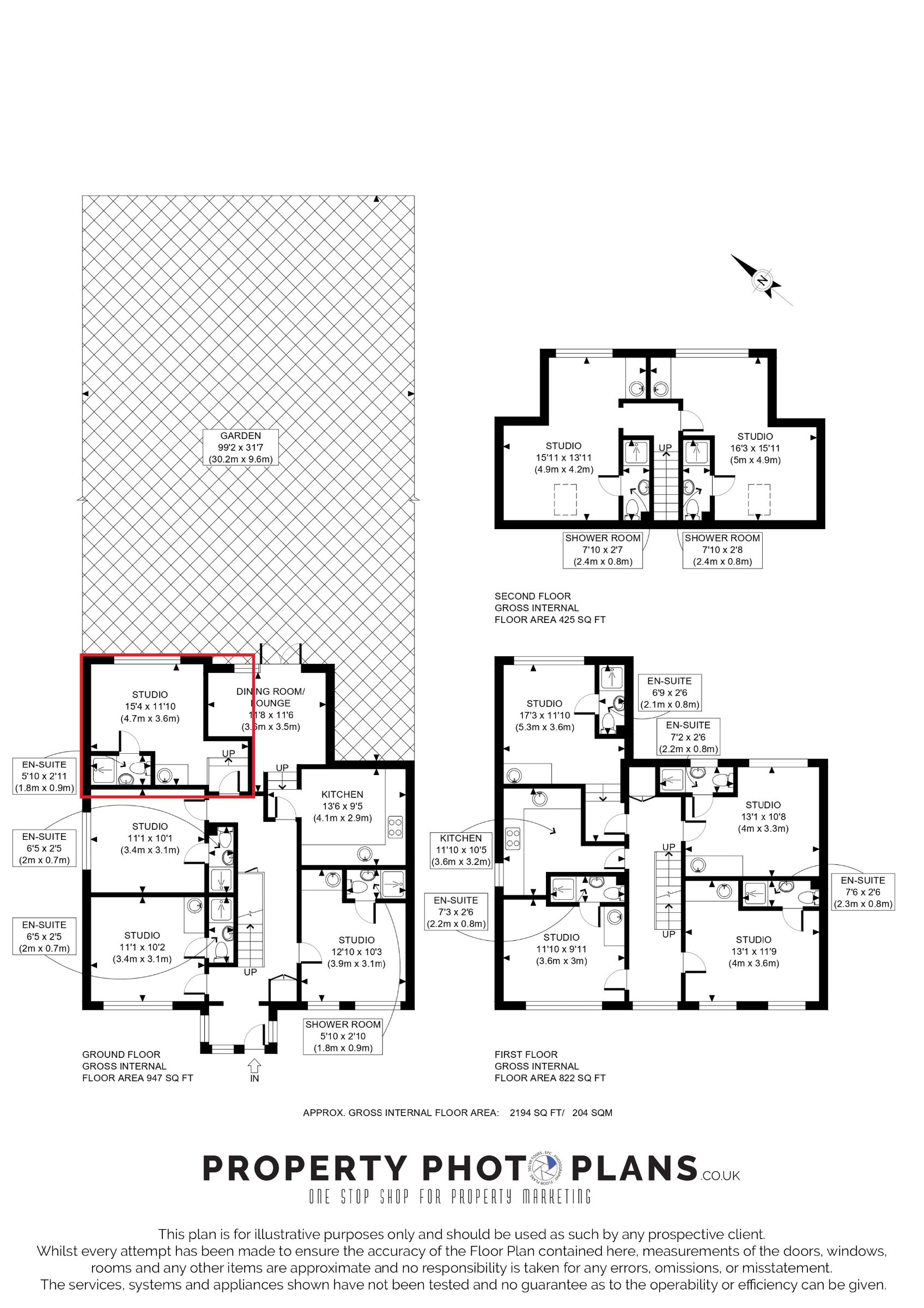 Flat 4, 70 Oakmere Avenue, Potters Bar floorplan