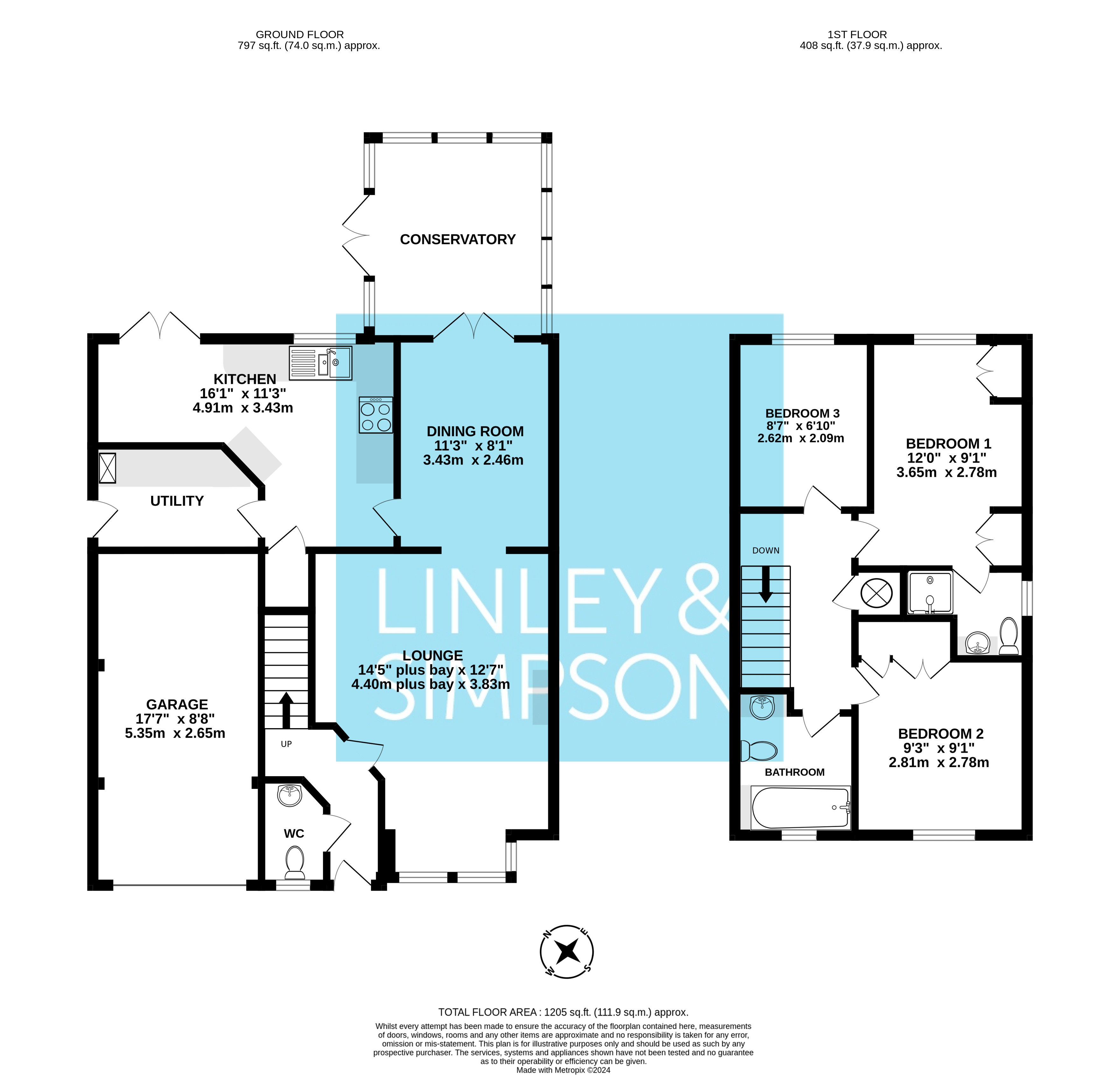 5, Harewood Close, York floorplan