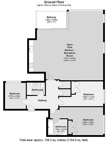 3 Bedrooms Flat to rent in Oval Road, London NW1