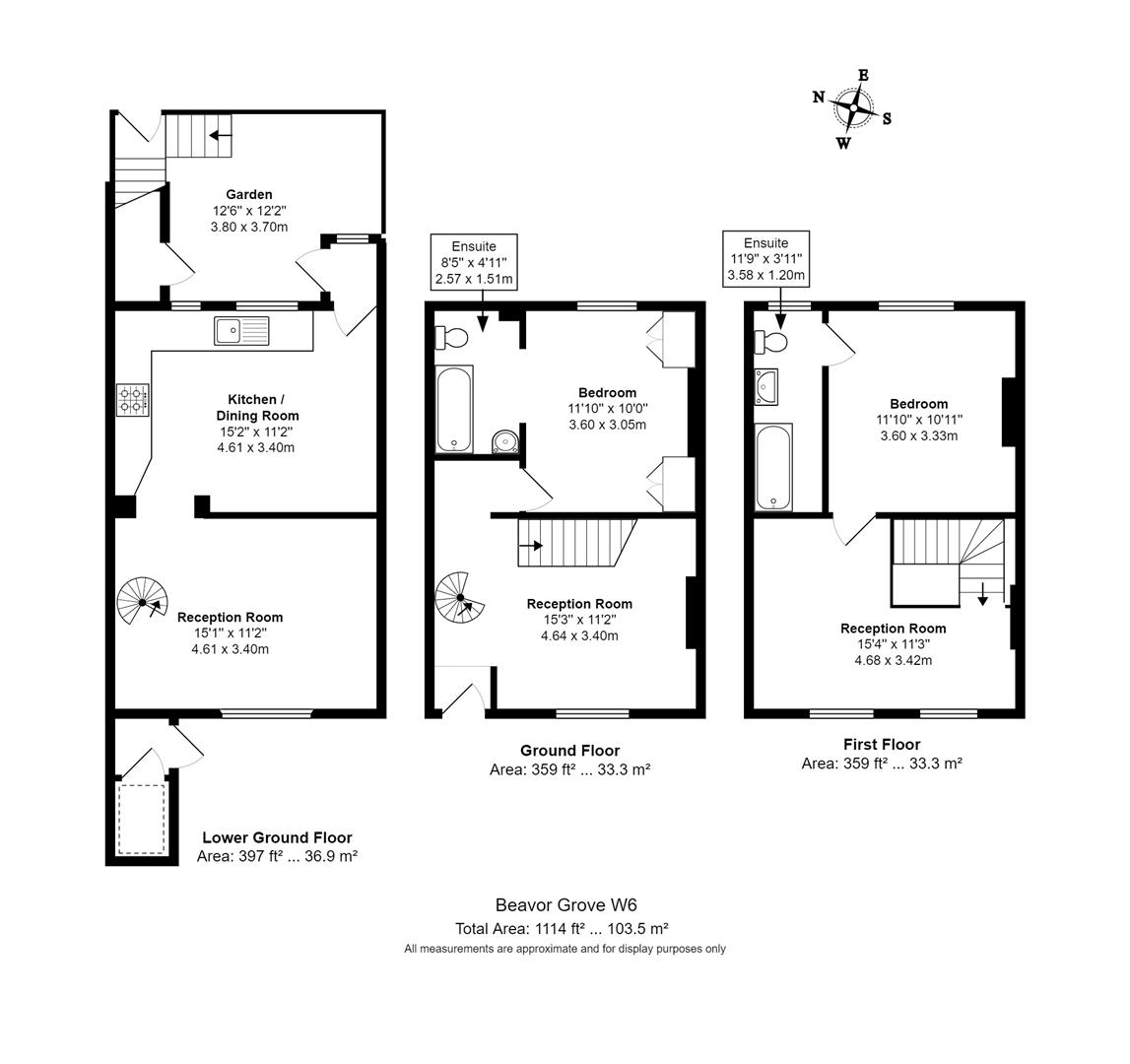 2, Beavor Grove, London floorplan