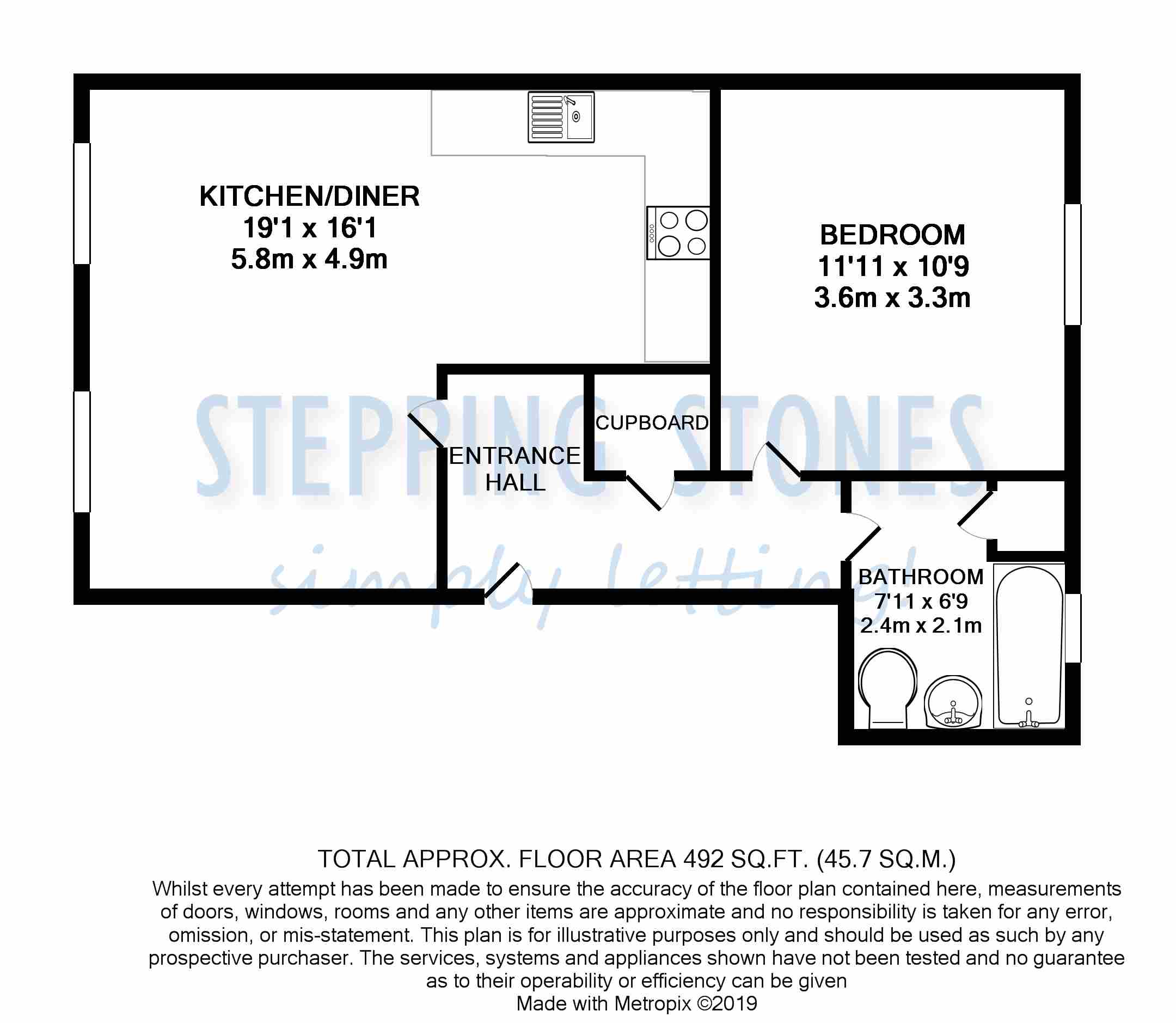 1 Bedrooms Flat to rent in Howards Crescent, Banbury OX16