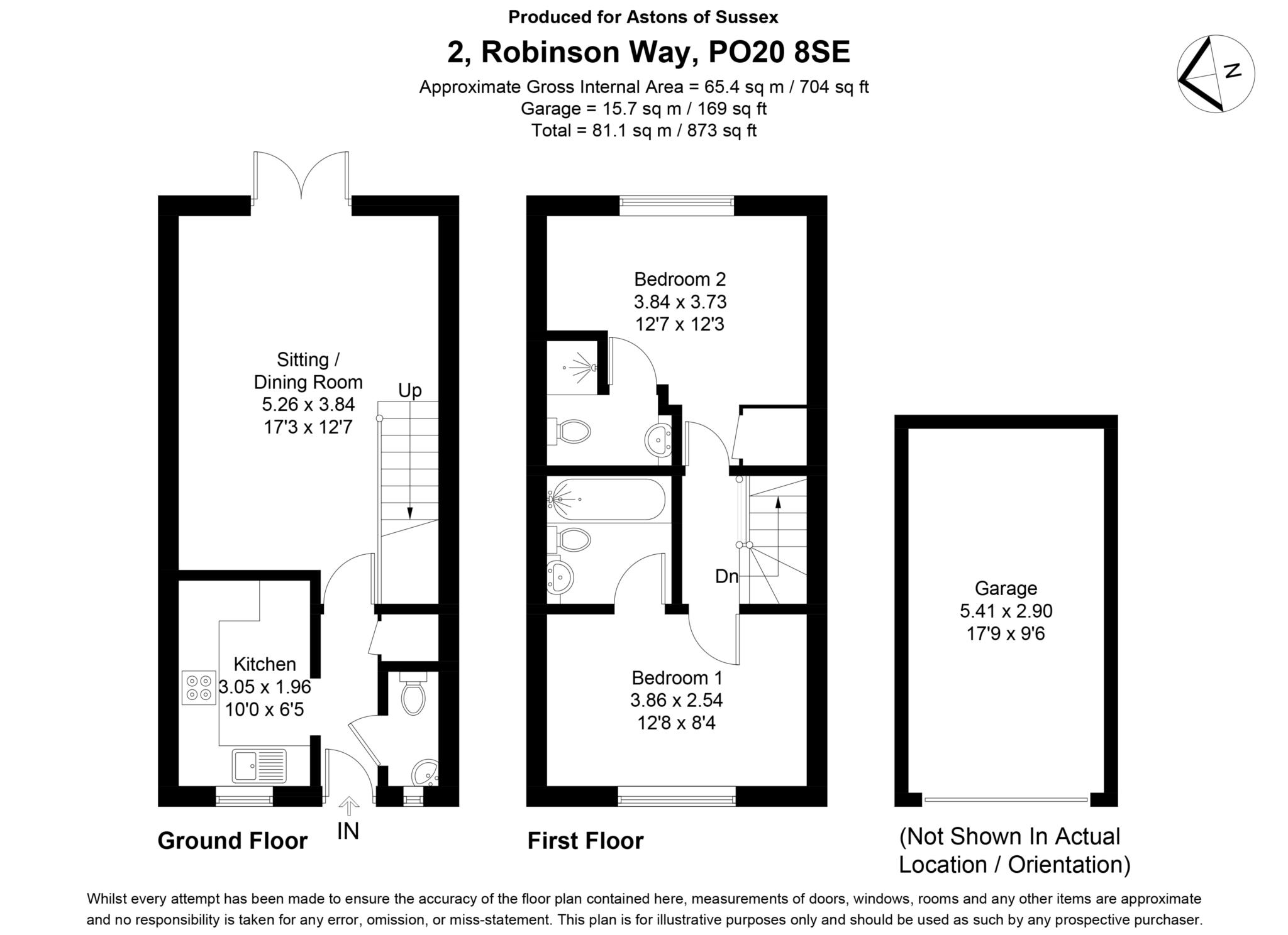 2, Robinson Way, Chichester floorplan