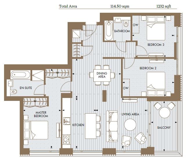 3 Bedrooms Flat for sale in Kensington House, Prince Of Wales Drive, London SW8