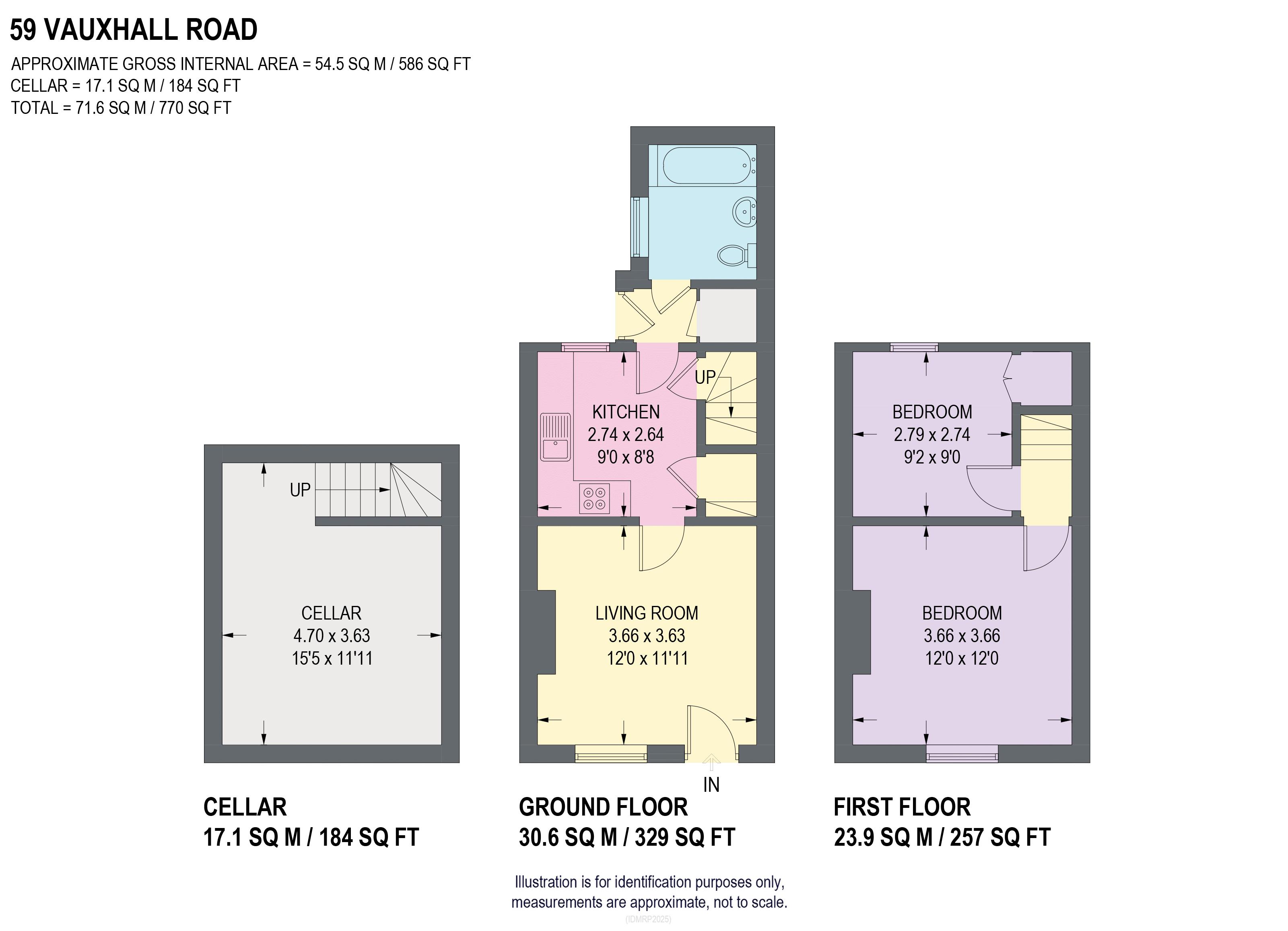 59, Vauxhall Road, Sheffield floorplan