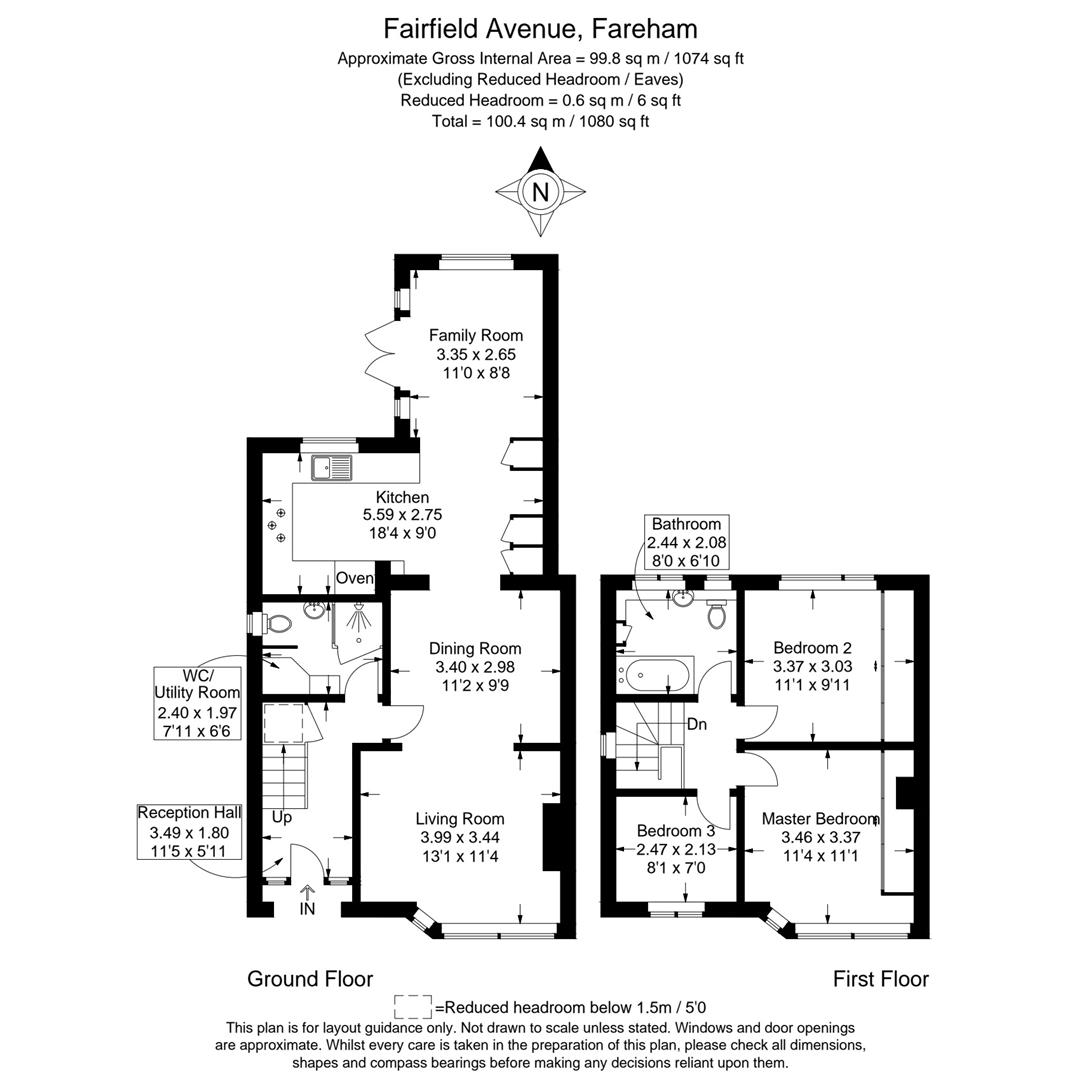 5, Fairfield Avenue, Fareham floorplan