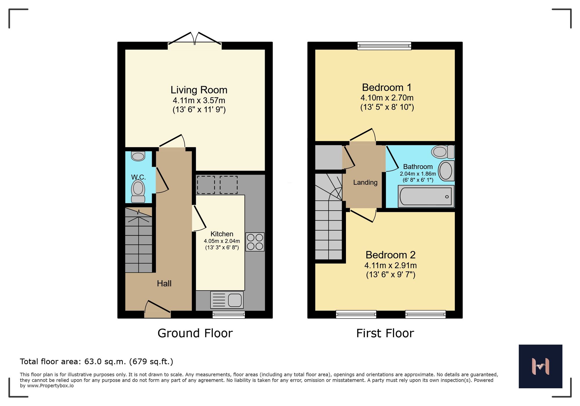 12 Wellum Way, Leicester floorplan