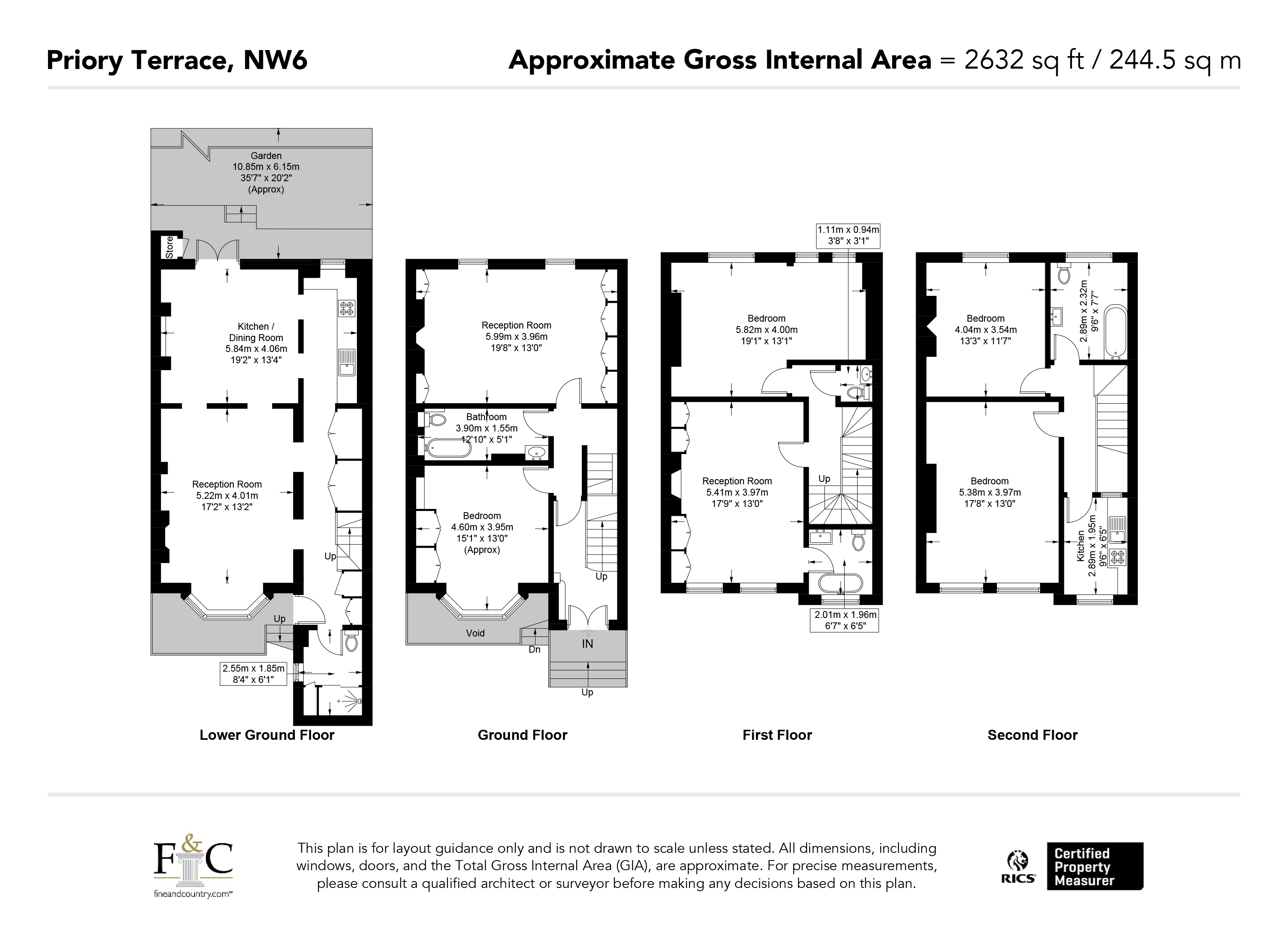 32, Priory Terrace, London floorplan