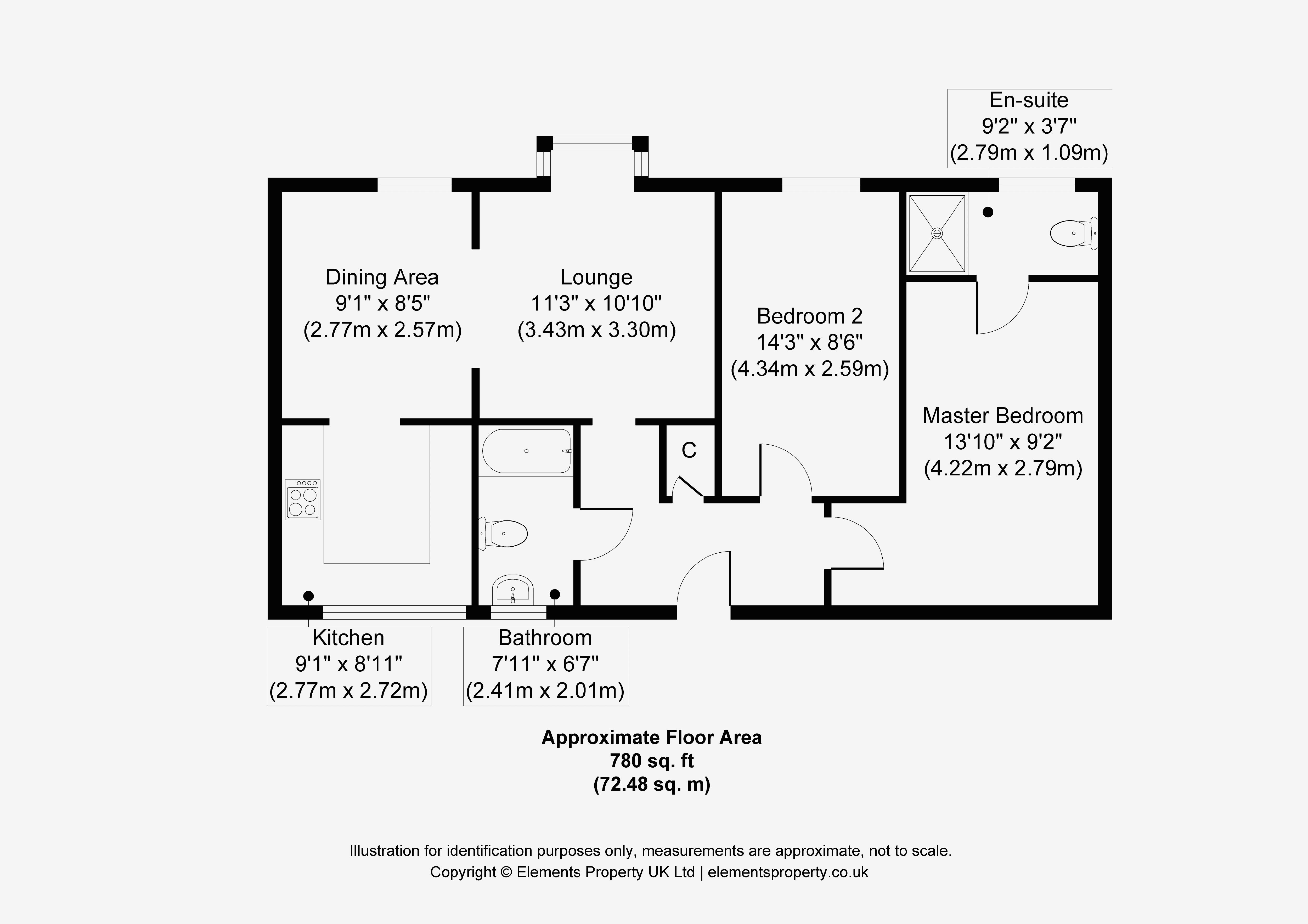 2 Bedrooms Flat for sale in Retort Close, Southend-On-Sea SS1