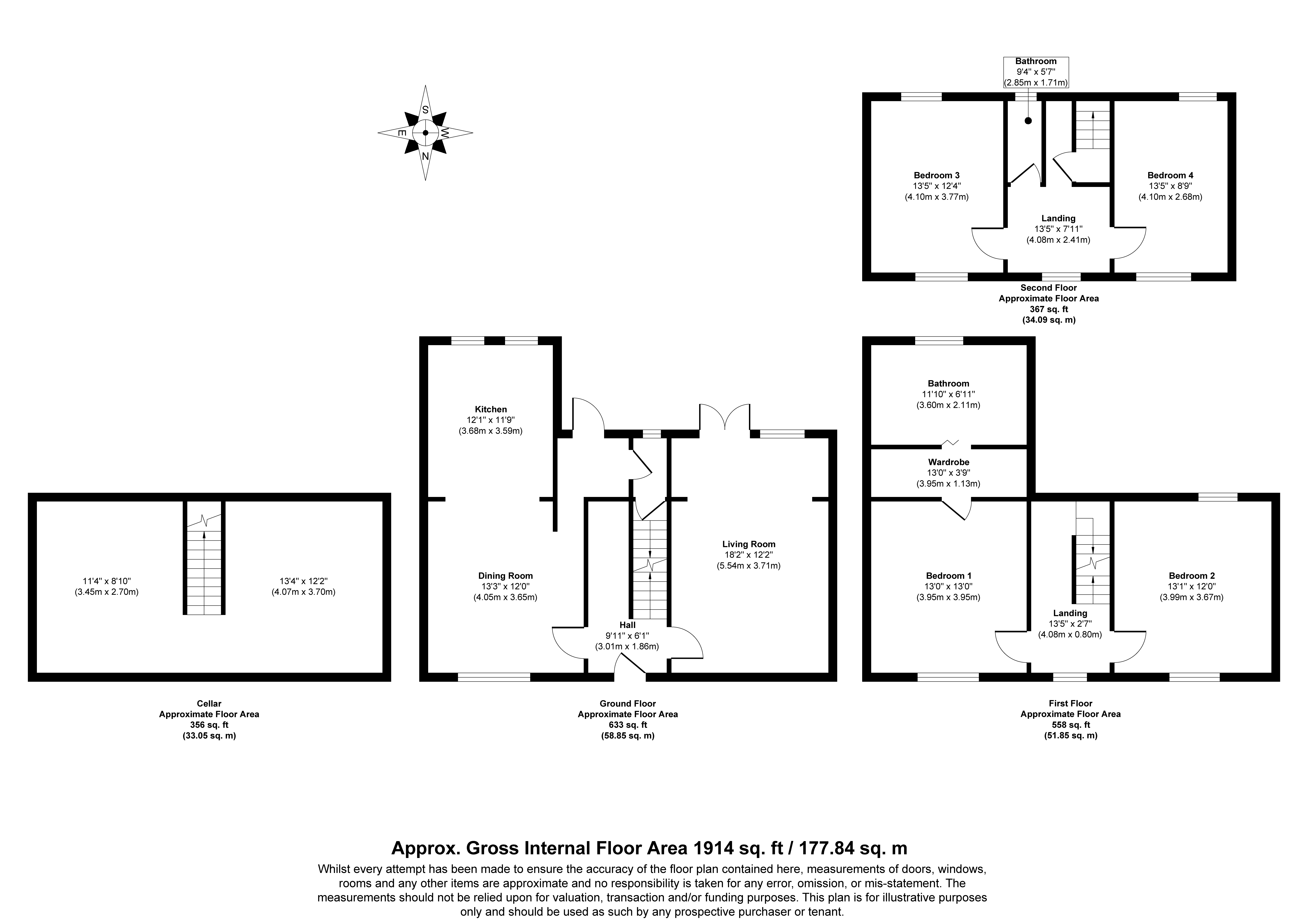 Moon Cottage, Pound Street, Petworth floorplan