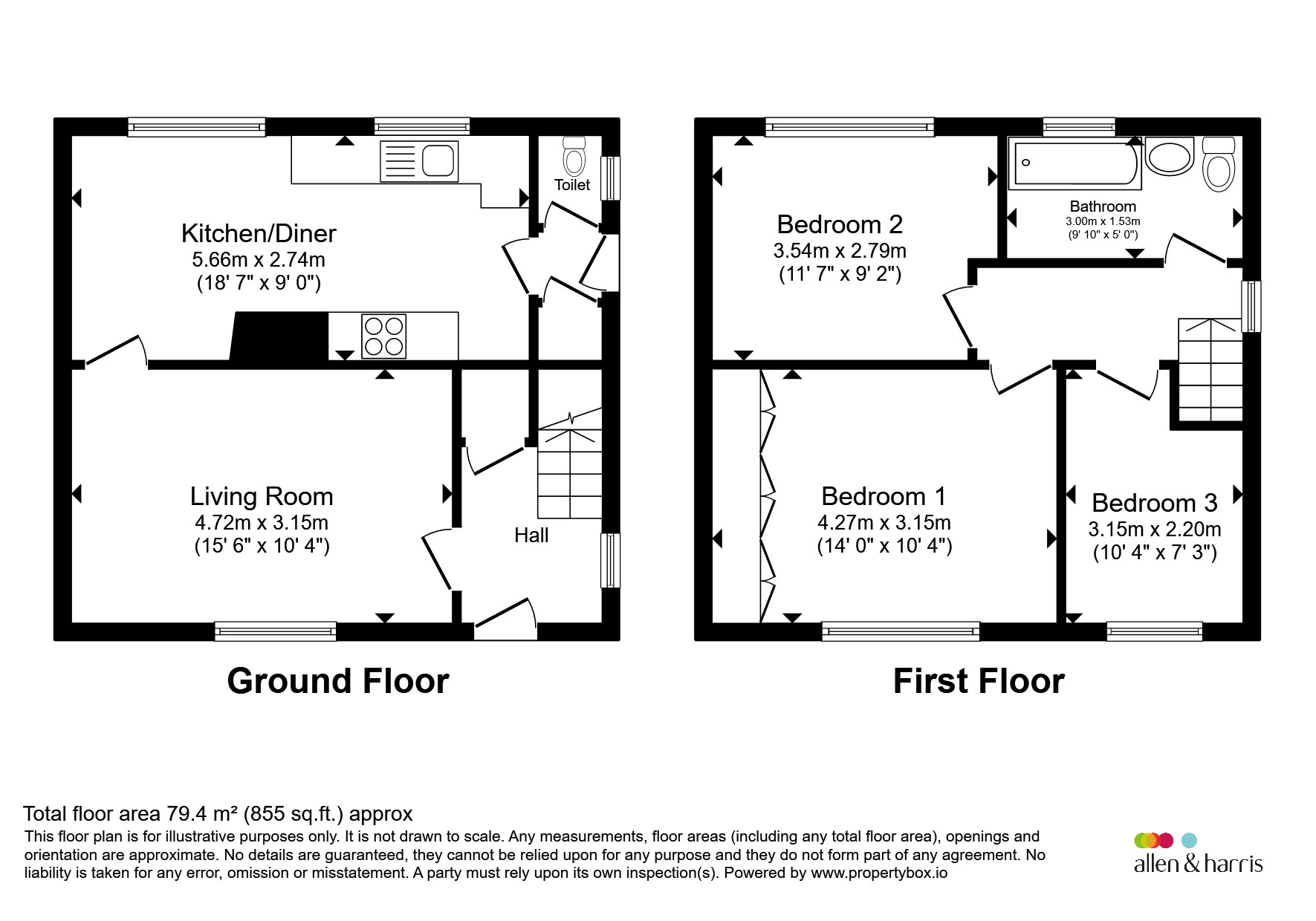 11, Heol Tir Bach, CAERPHILLY floorplan