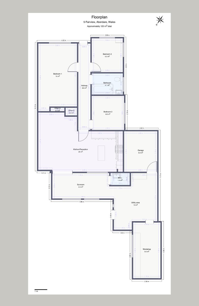 5, Fairview, Aberdare floorplan