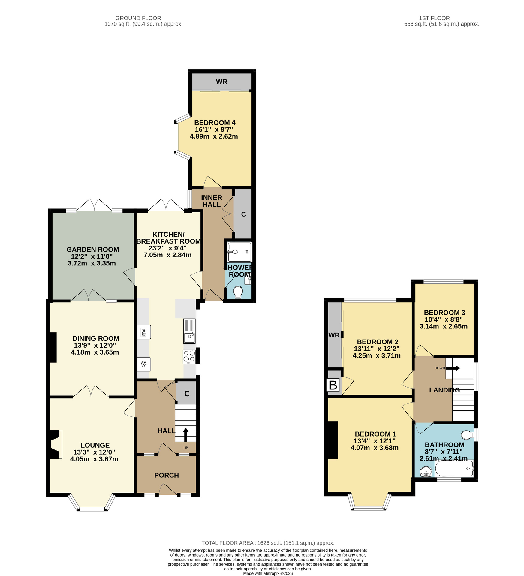 246 Mudford Road, Yeovil floorplan