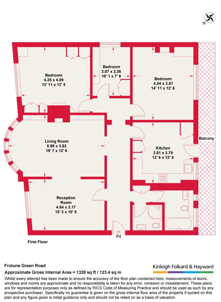 61, Cholmley Gardens, West Hampstead floorplan