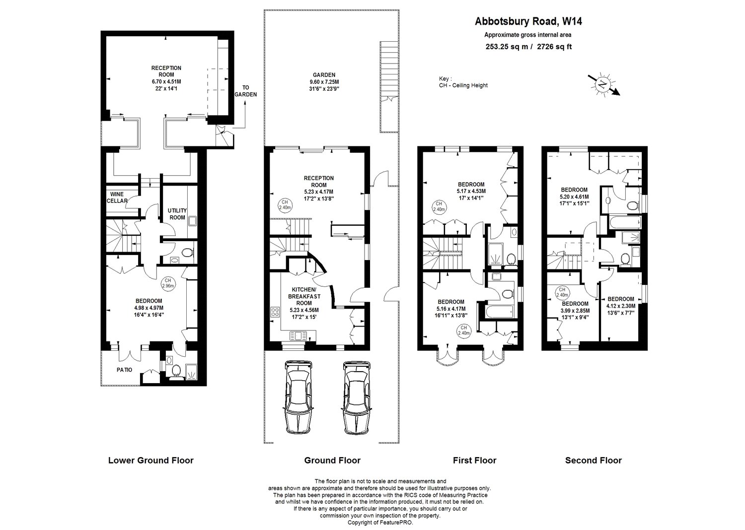 6 Bedrooms  to rent in Abbotsbury Road, London W14