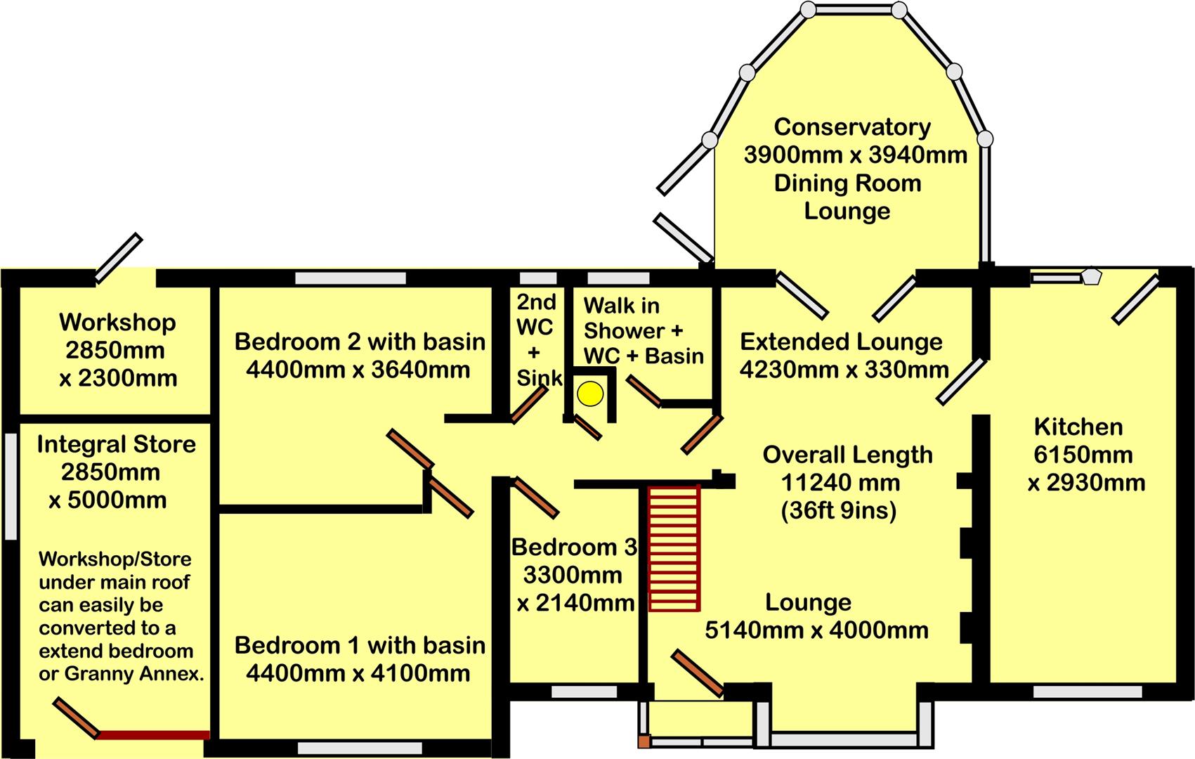 5 Bedrooms Detached bungalow for sale in Woodmans Green Road, Whatlington, Battle TN33