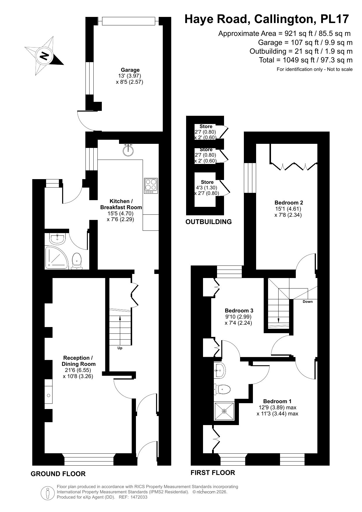 4, Haye Road, Callington floorplan