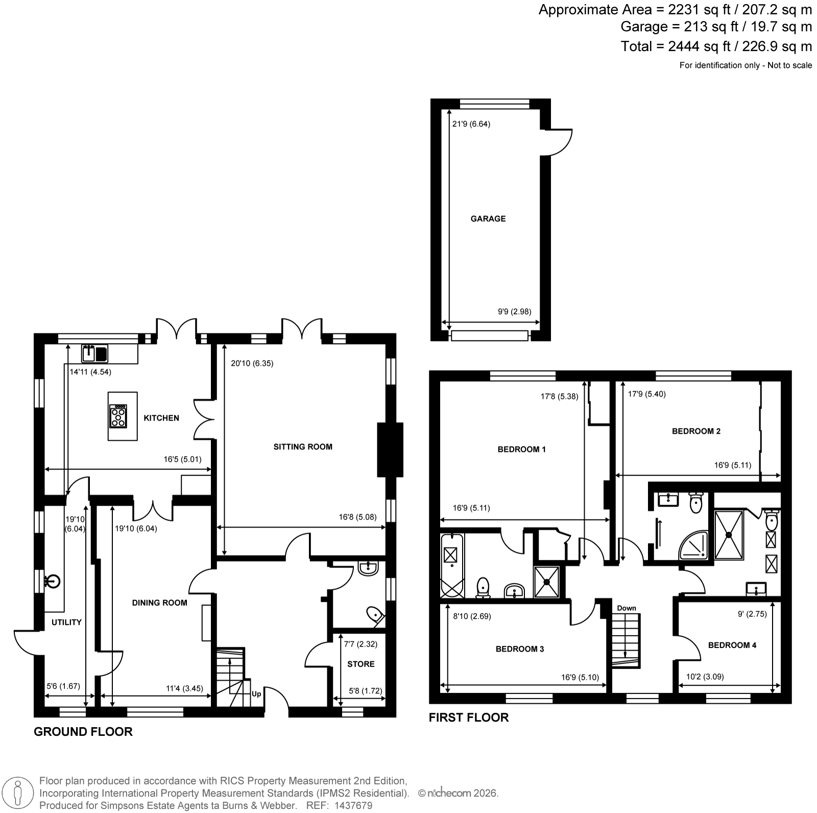 Glenside,, Moors Lane, Elstead floorplan