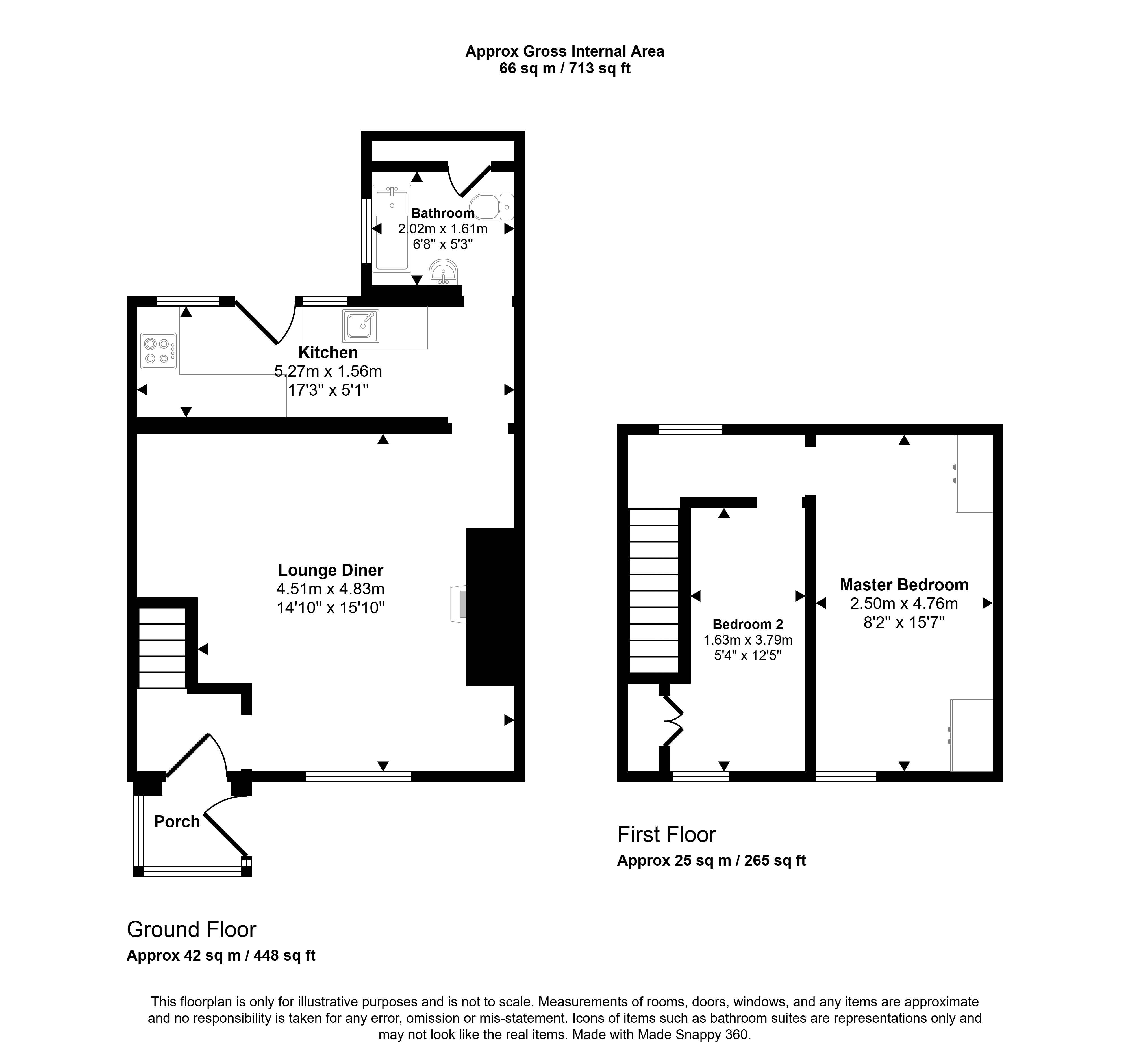 19, Grieves Row, Cramlington floorplan