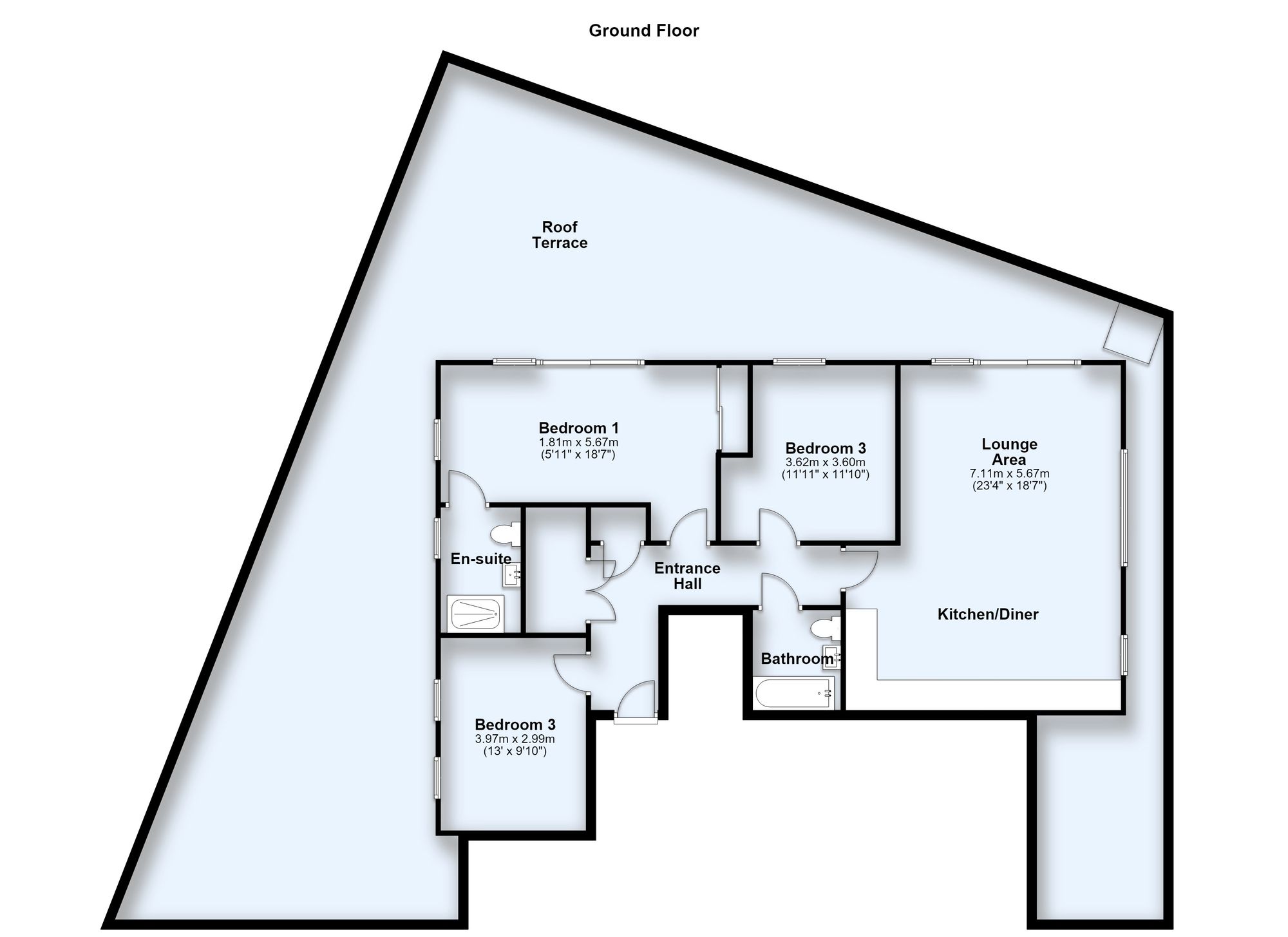 Flat 10, Canal House, Milton Keynes floorplan