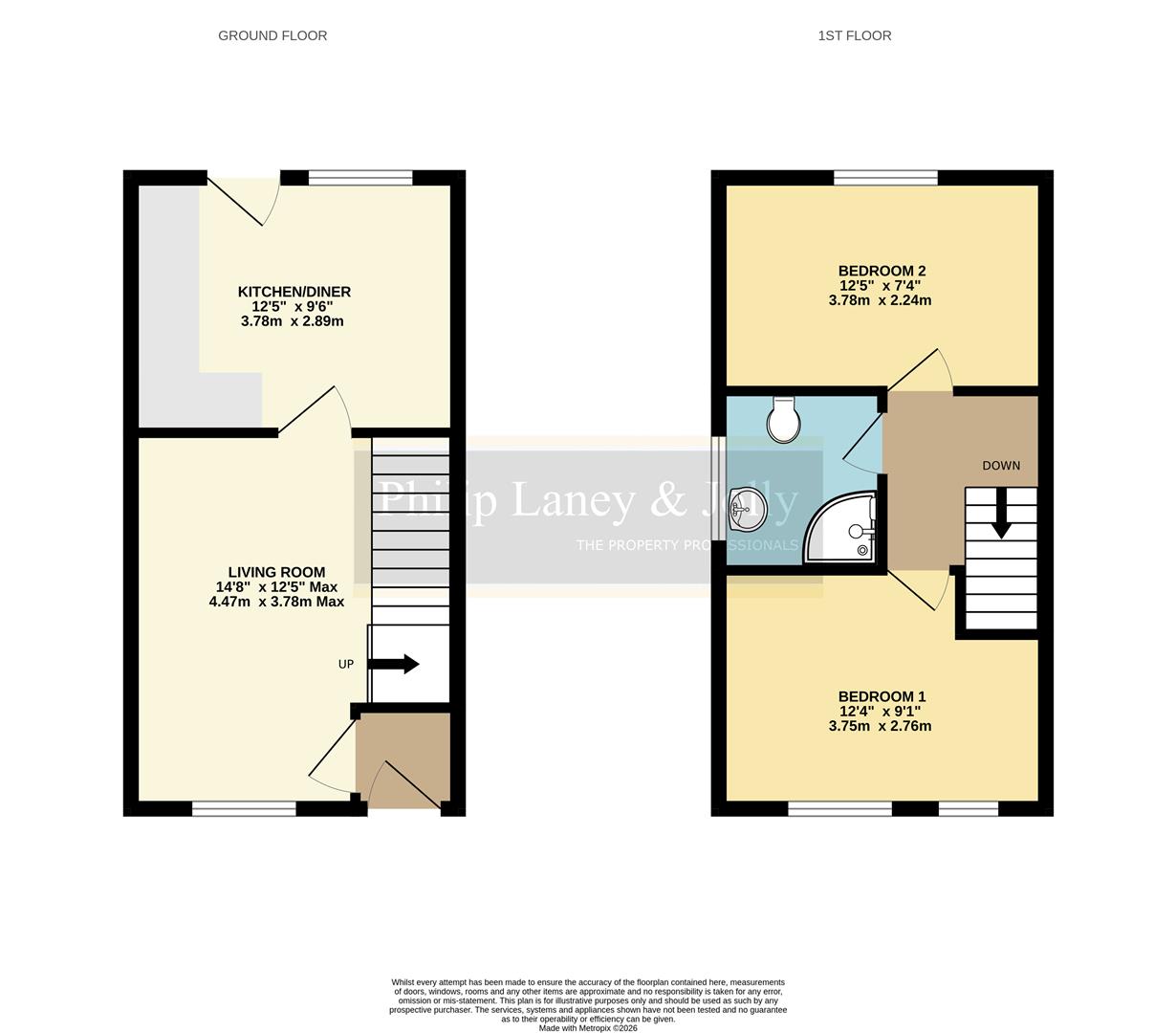 15, Sheffield Close, Worcester floorplan