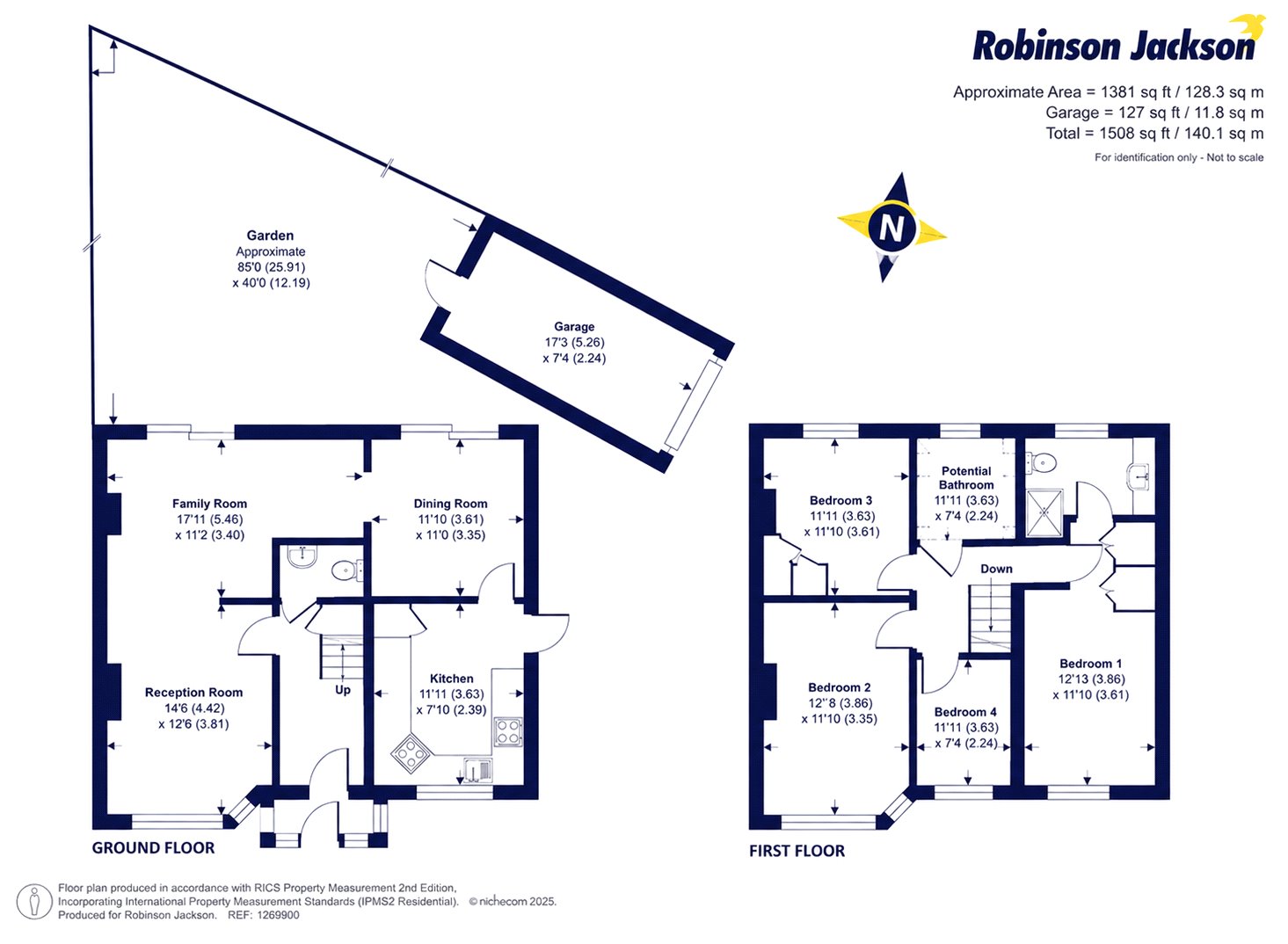 1, Bradenham Avenue, Kent floorplan