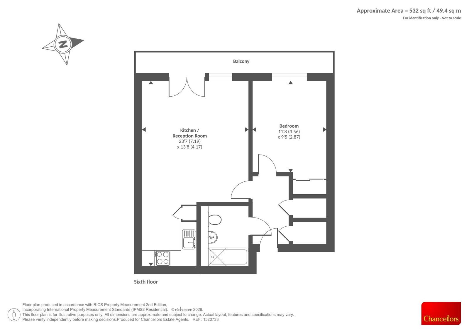 Apartment 77, Waterside Court,, The Colonnade, Berkshire floorplan