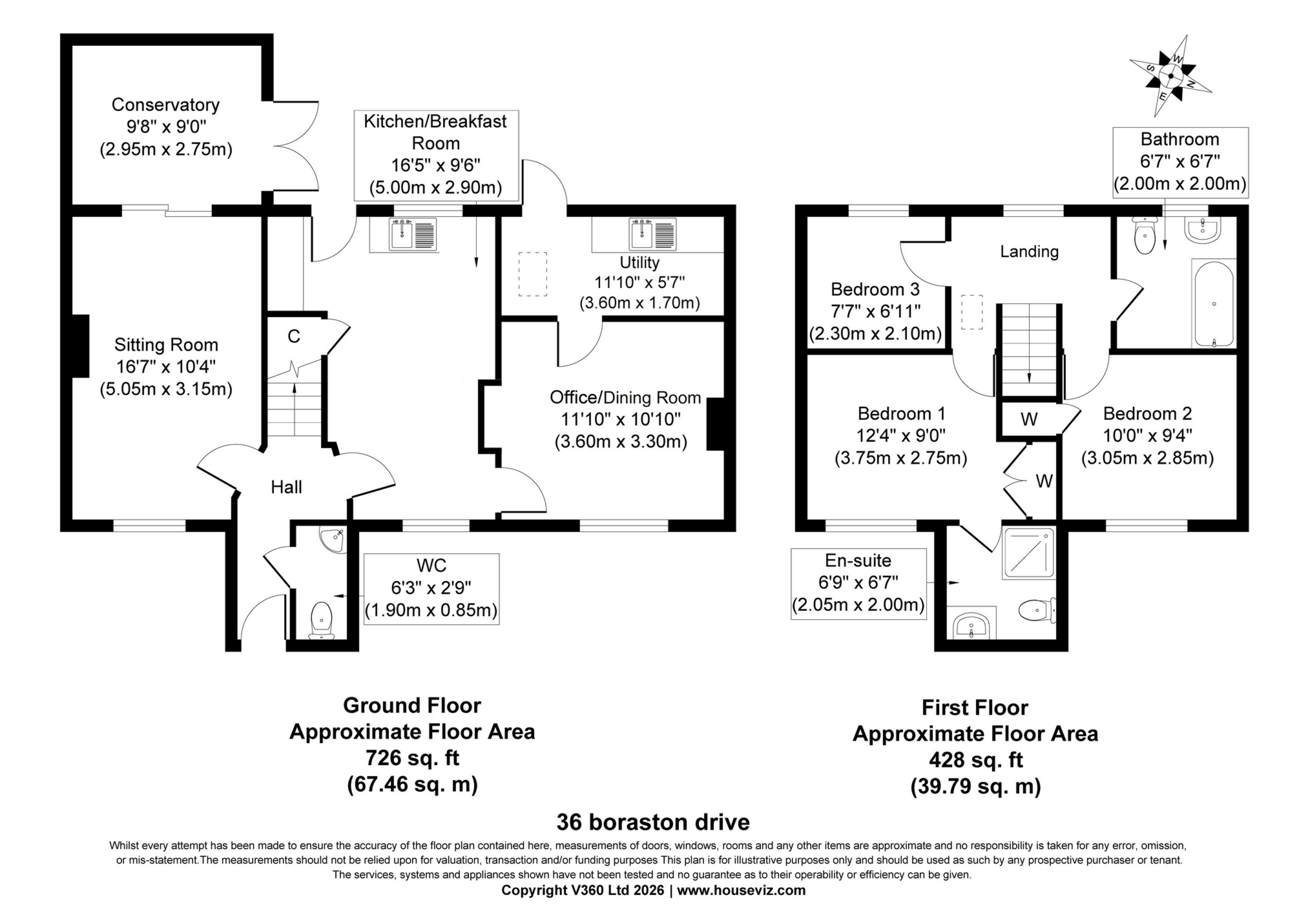 36, Boraston Drive, Tenbury Wells floorplan