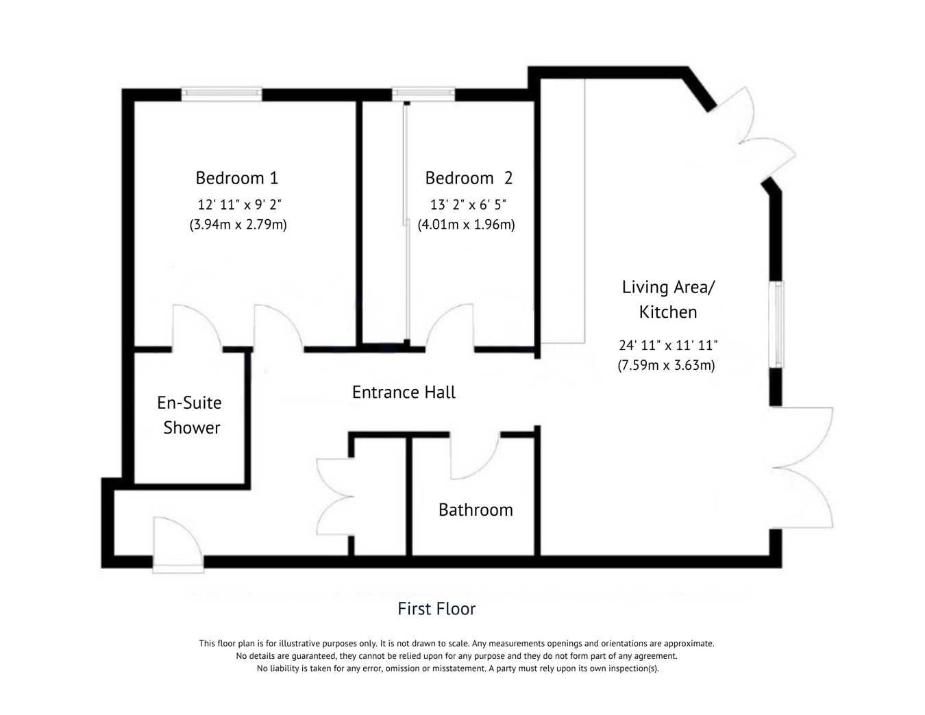 Apartment 2, 25, Leys Avenue, Letchworth Garden City floorplan