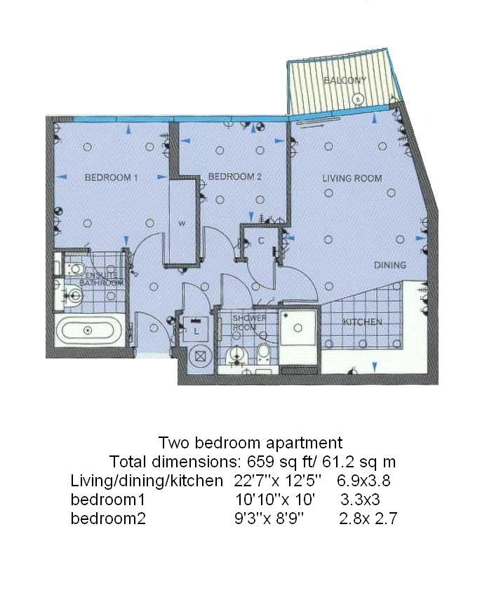 2 Bedrooms Flat to rent in Centurion Building, Chelsea Bridge Wharf, London SW11