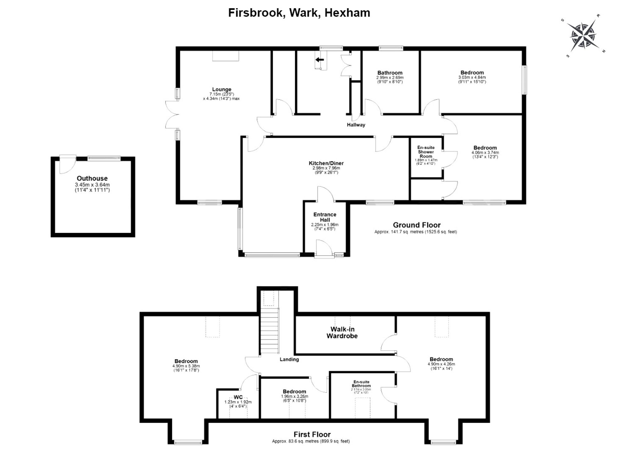Firsbrook, Hexham floorplan