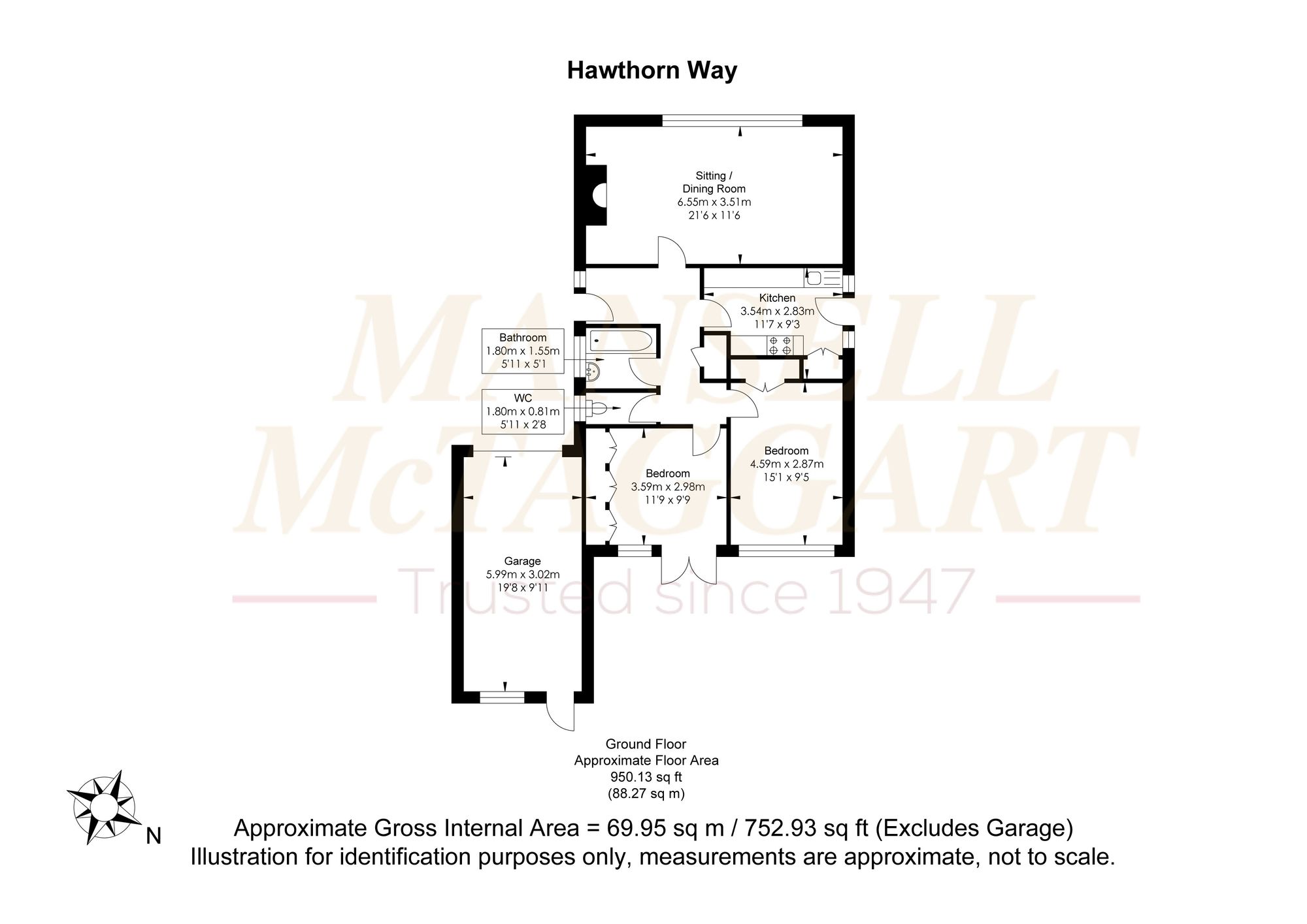 26 Hawthorn Way, Pulborough floorplan