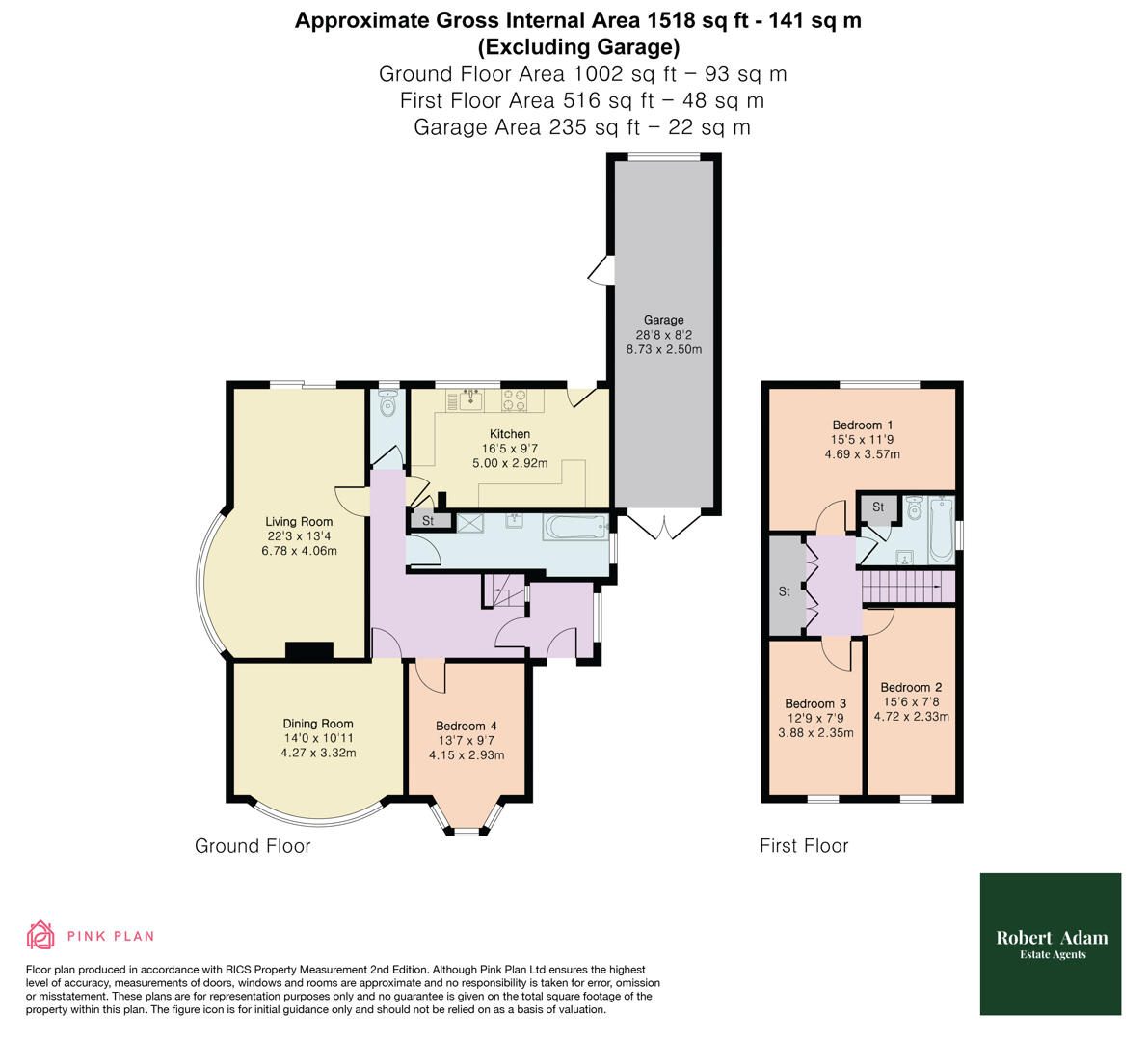 33, King James Avenue, Cuffley floorplan