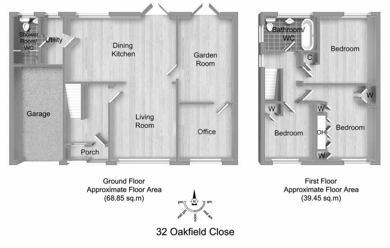 32, Oakfield Close, Sunderland floorplan