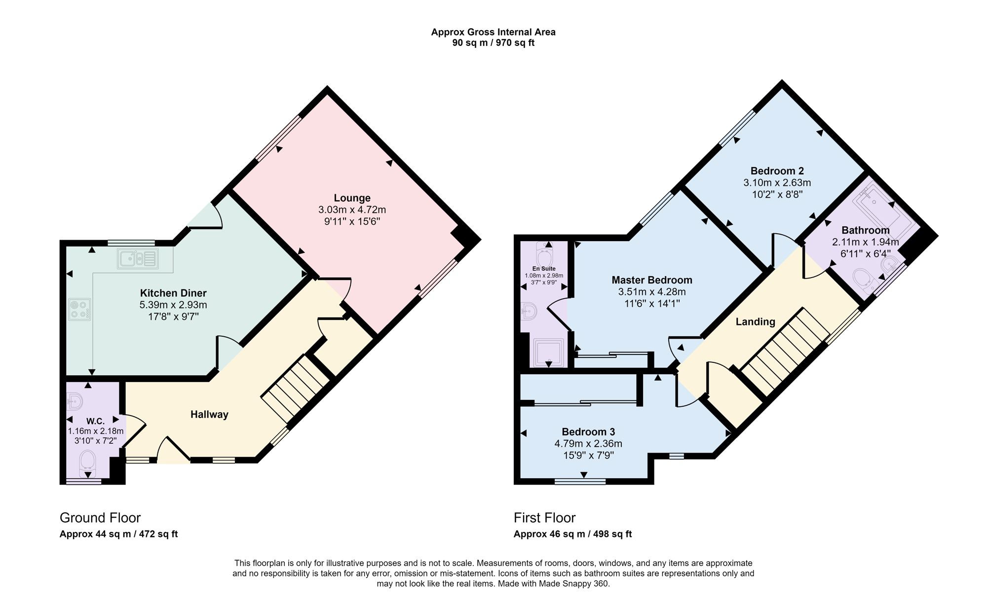 46, Orchid Gardens, South Shields floorplan
